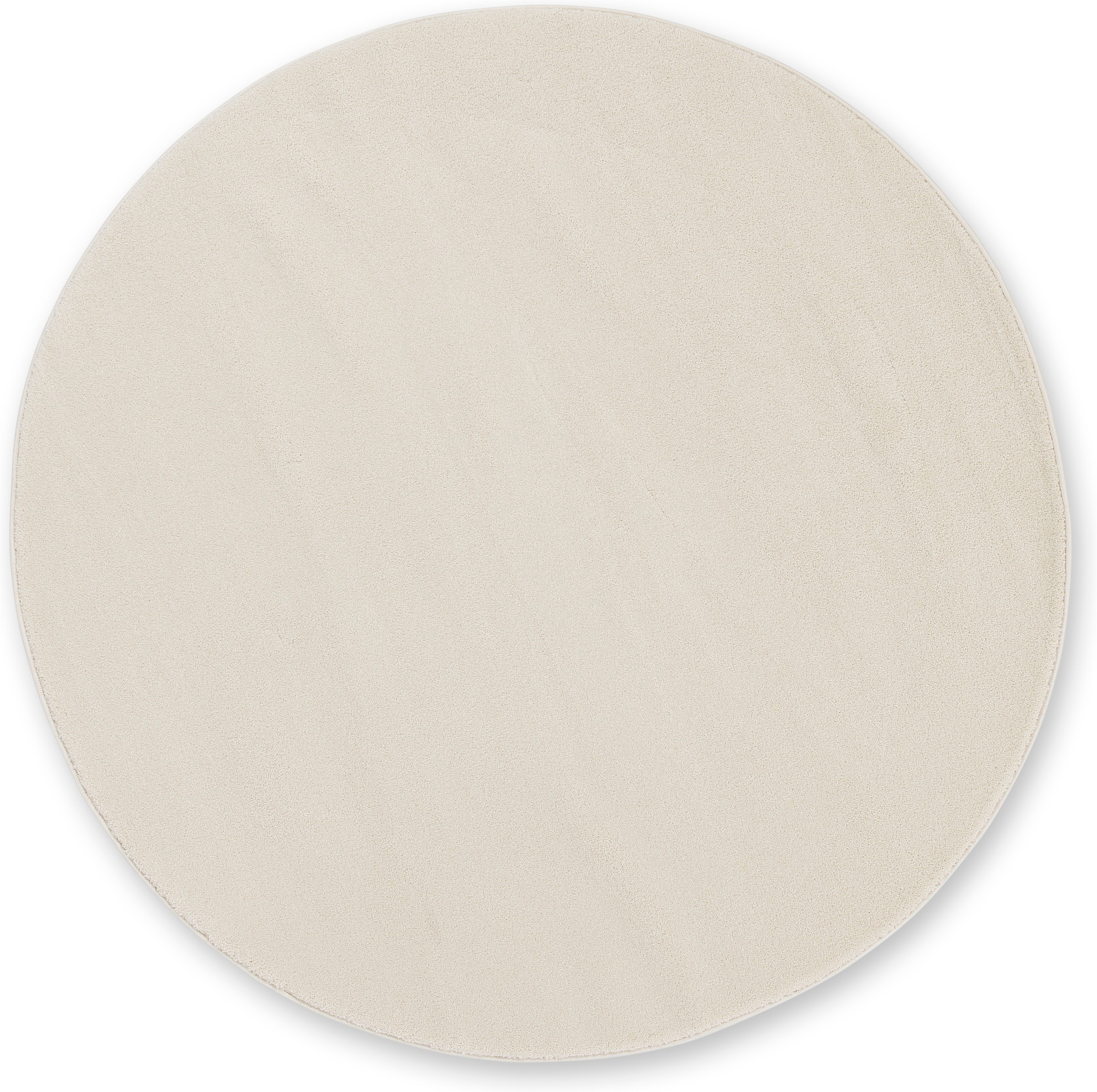 SCHÖNER WOHNEN-Kollektion Teppich »Pure 190« rund 21 mm Höhe Wohnzimmer, Schlafzimmer, uni, leichter Glanz, robuster Kurzflor