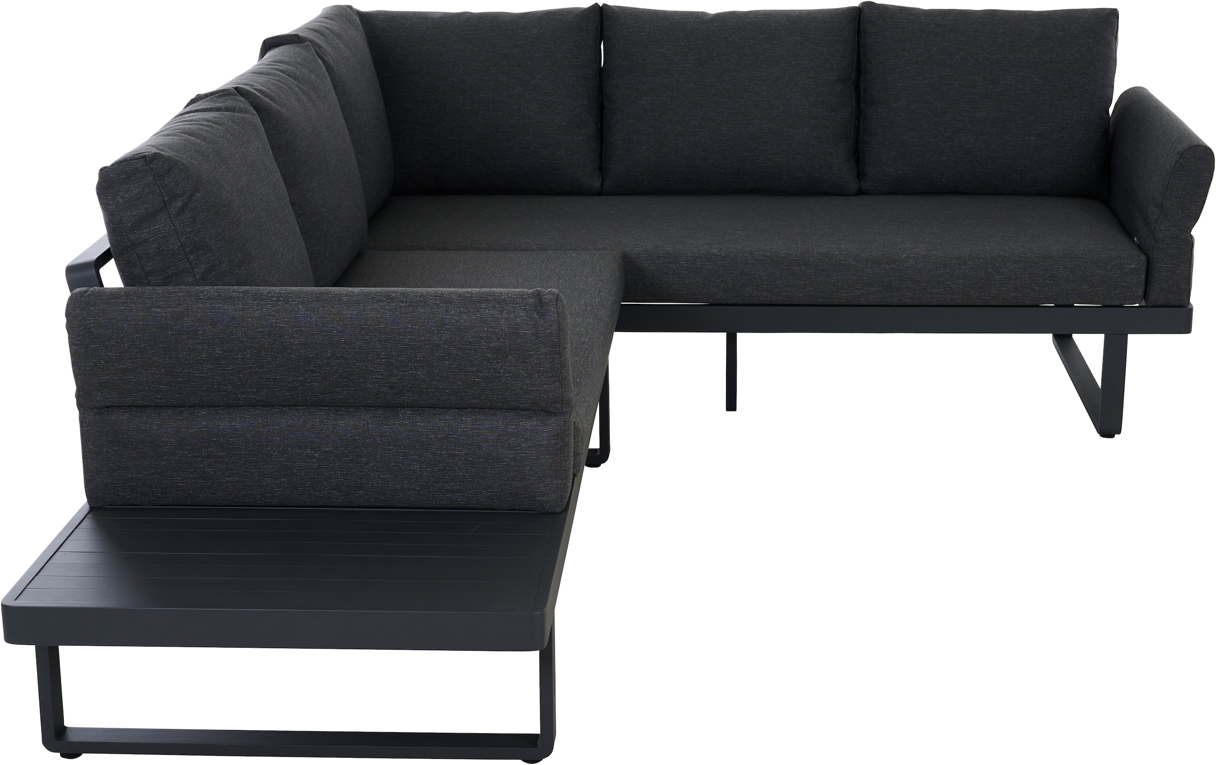 Siena Garden Loungeset »WESTON« Set, 3 tlg. aus Aluminium, inkl. Sitz- und Rückenkissen in mix anthrazit