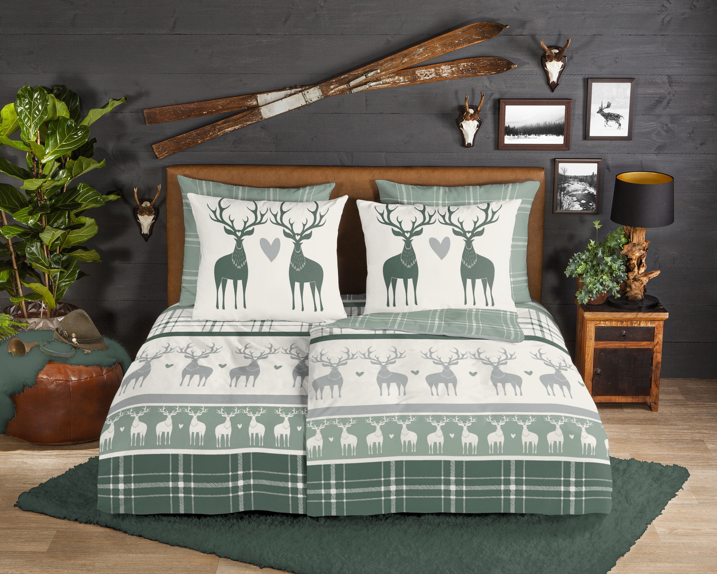 good morning Wendebettwäsche »Bjirk«, Flanell, Biber, Winter, Warm, Reißver günstig online kaufen