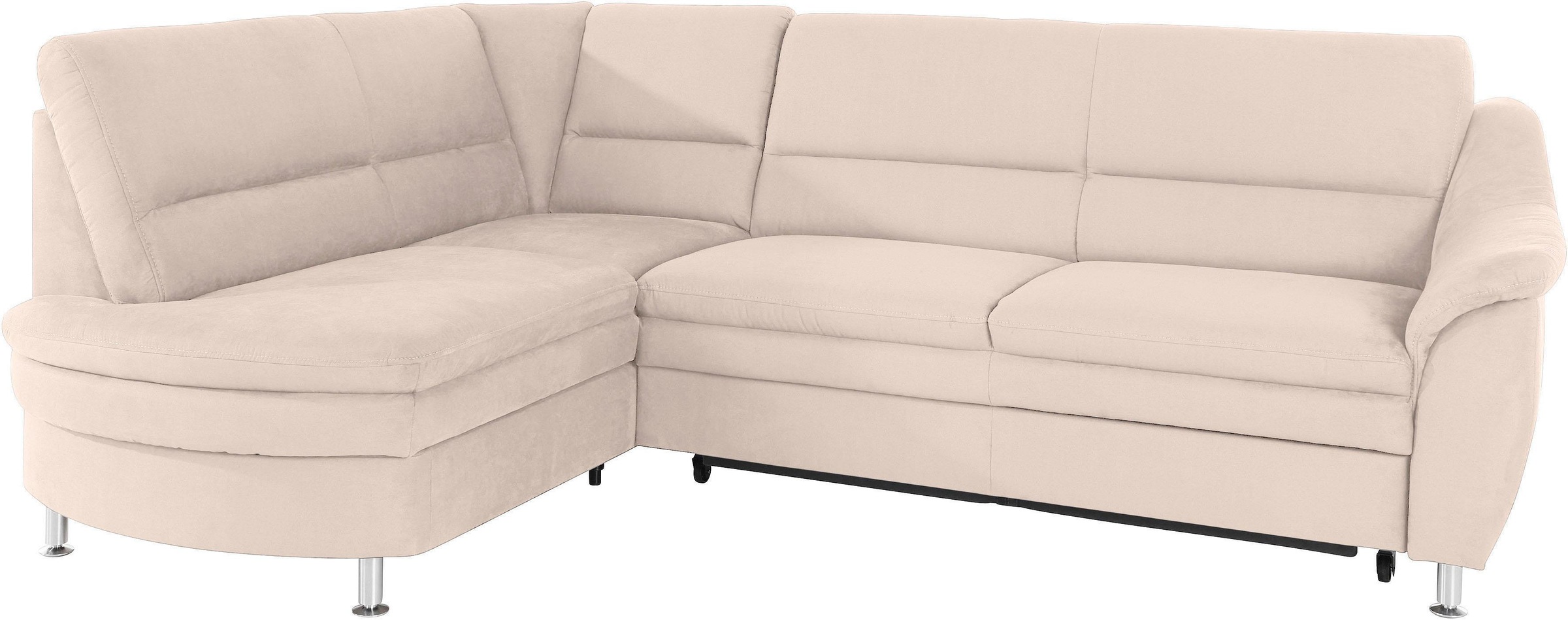 Places of Style Ecksofa »Cardoso L-Form«, Federkern, wahlweise mit Bett, Schubkasten