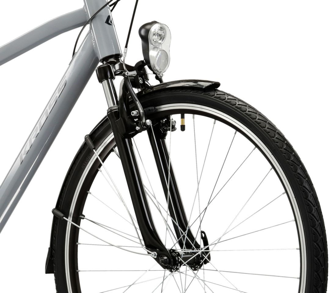 Kross Trekkingrad »Herren-Trekkingrad 28" Trans 1.0 Grau 21 Gänge« 21 Gang Shimano TOURNEY TY300 Schaltwerk Kettenschaltung