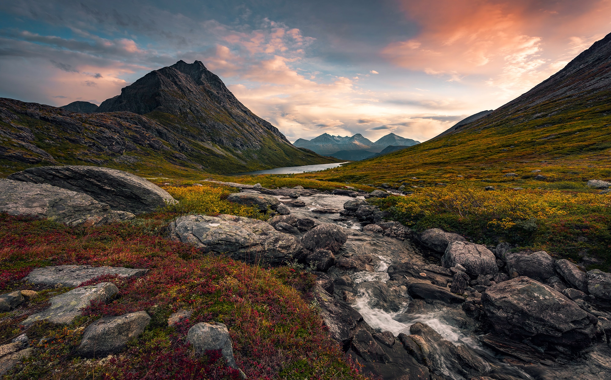 Sanders & Sanders Fototapete Landschaft Grün Blau und Grau 450 x 280 cm 612 günstig online kaufen