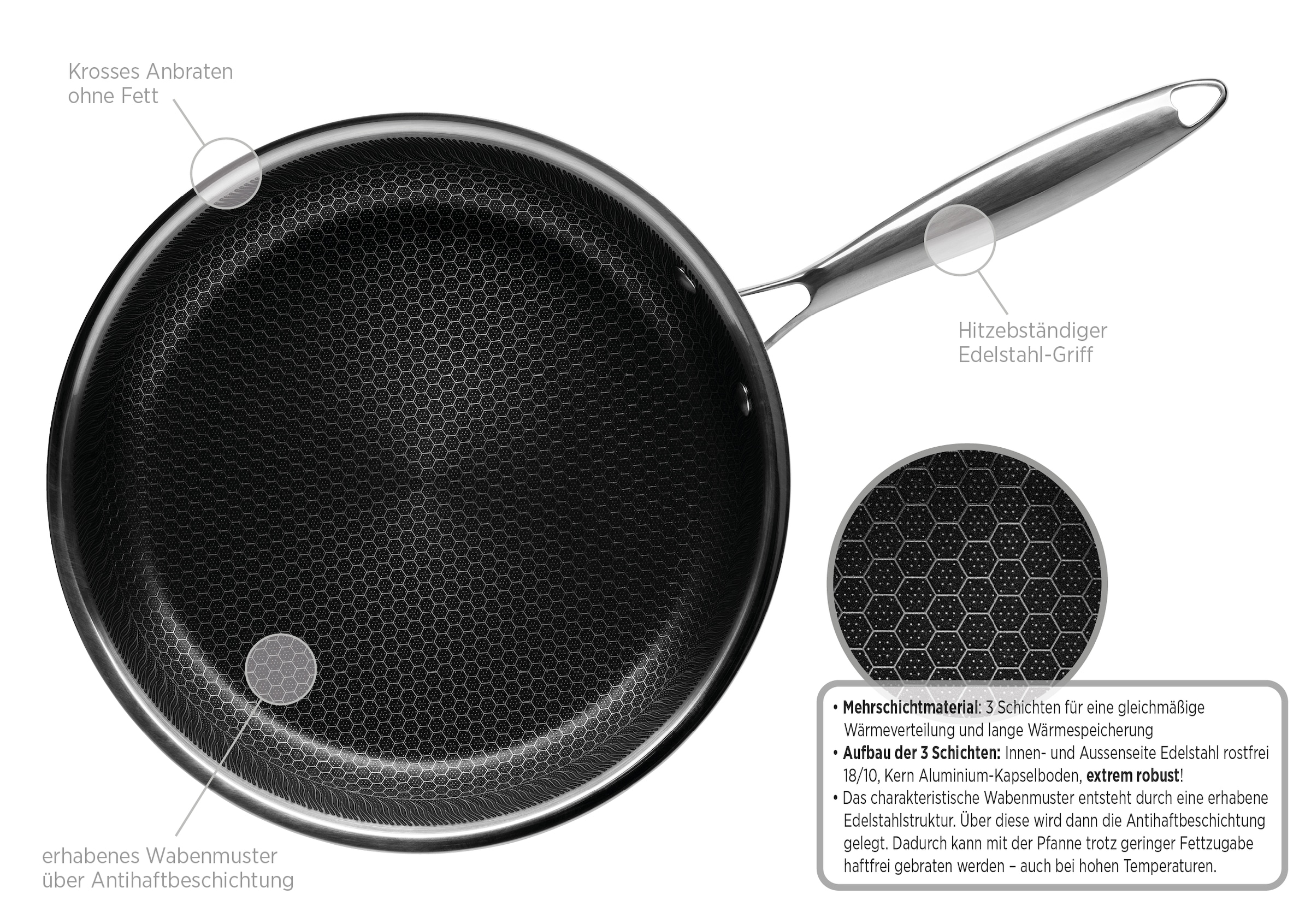 MÄSER Wok »Hestia« Edelstahl 18/10 Set, 1 Stk. tlg.