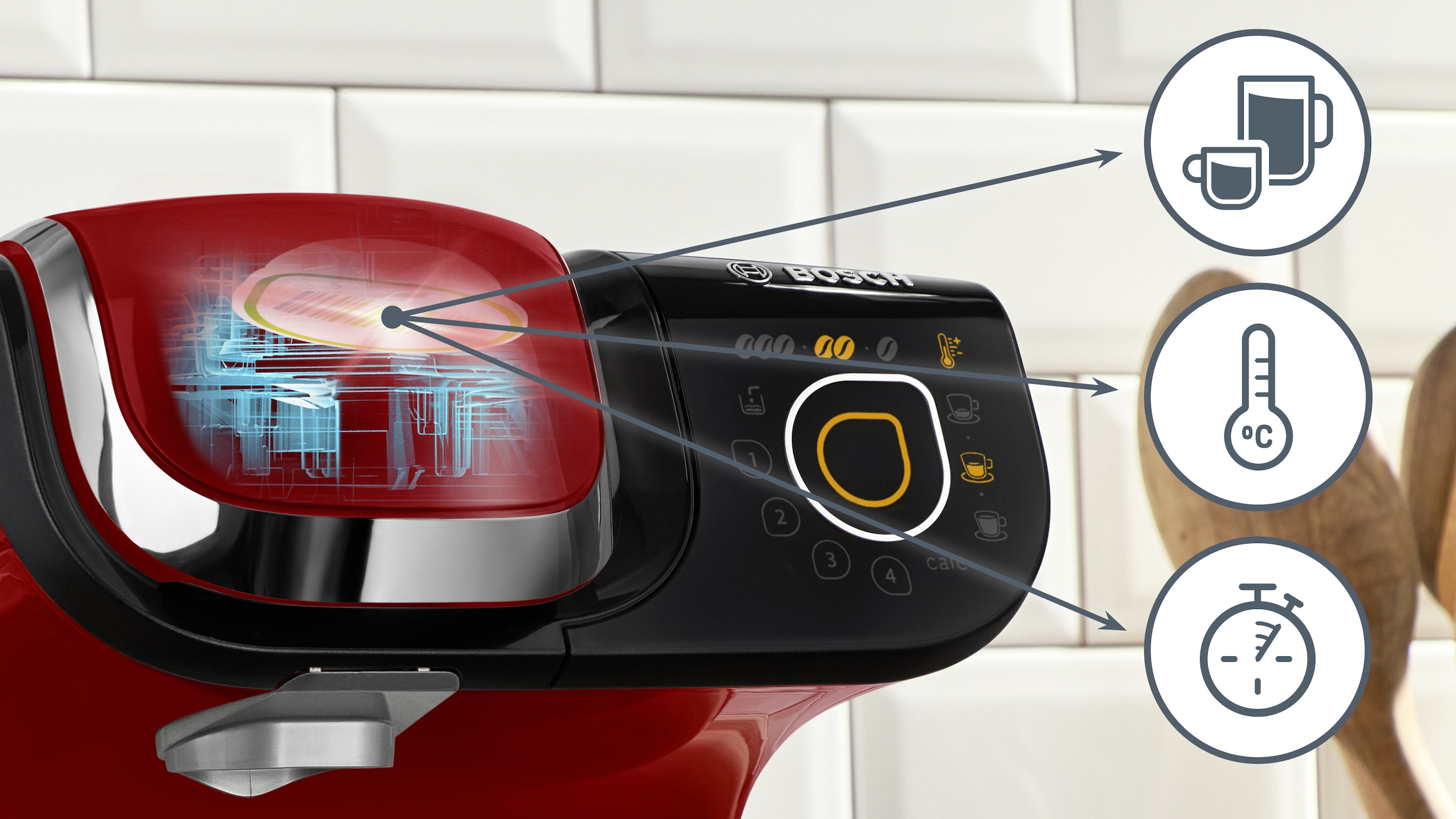 TASSIMO Kapselmaschine »My Way 2 TAS6502,« mit Wasserfilter BRITA MAXTRA, Personalisierung, über 70 Getränke