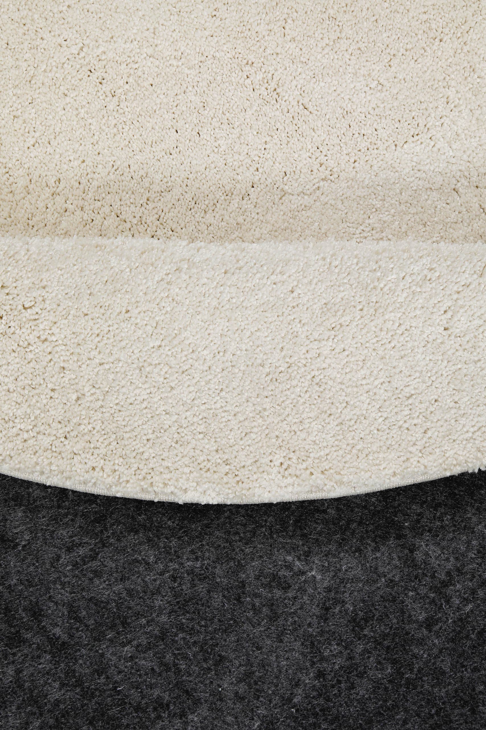 Wecon home Teppich »Wogh« rund 25 mm Höhe Kurzflor, maschinell gewebt, robust, Wohn- & Schlafzimmer, einfarbig