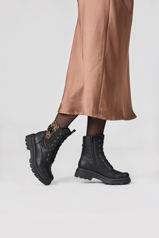 Rieker Schnürboots  Schnürstiefelette, Winterboots mit Warmfutter