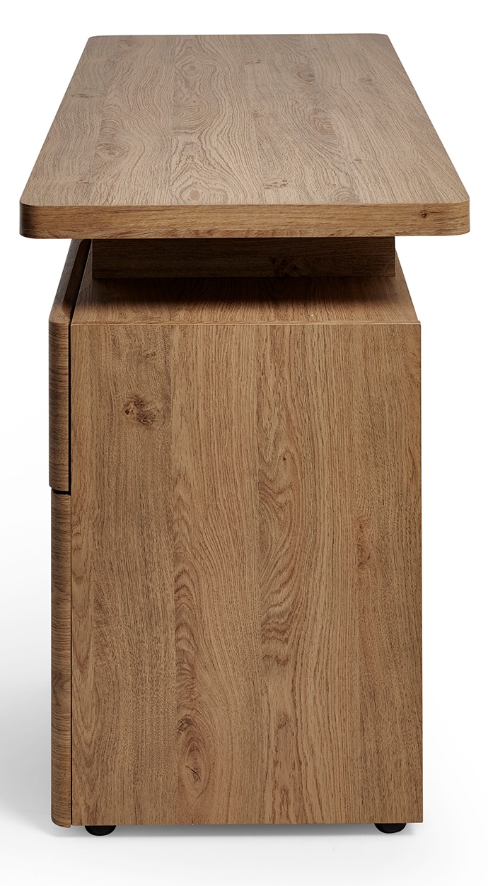 Jahnke Schreibtisch »CU-LIBRE 140«, (1 St.), Platzsparender Arbeitsplatz, mit 1 Schublade und 2 Türen, 135 cm