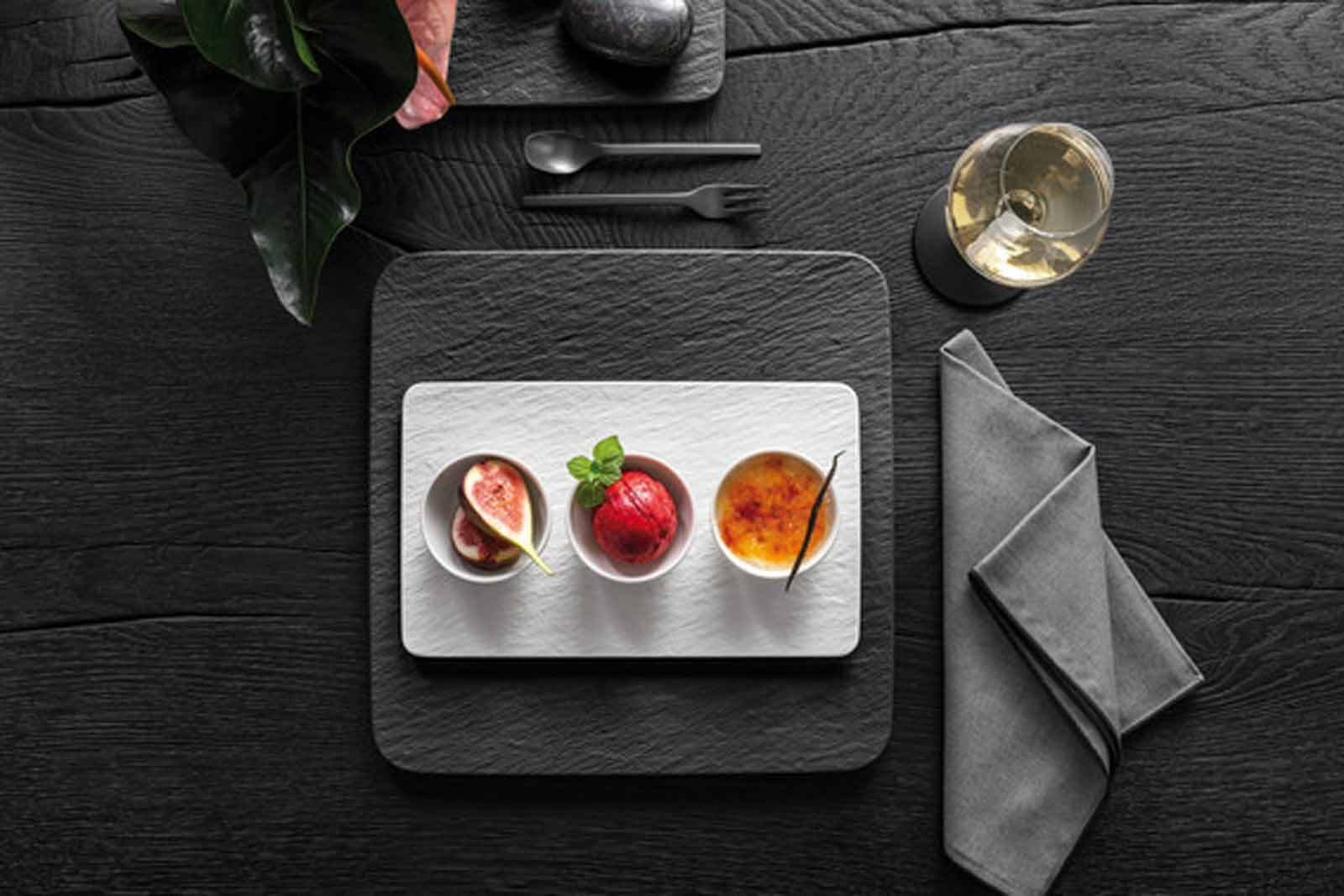 Villeroy & Boch Dipschale »Dipschälchen-Set Manufacture Rock 3er Set weiß« günstig online kaufen
