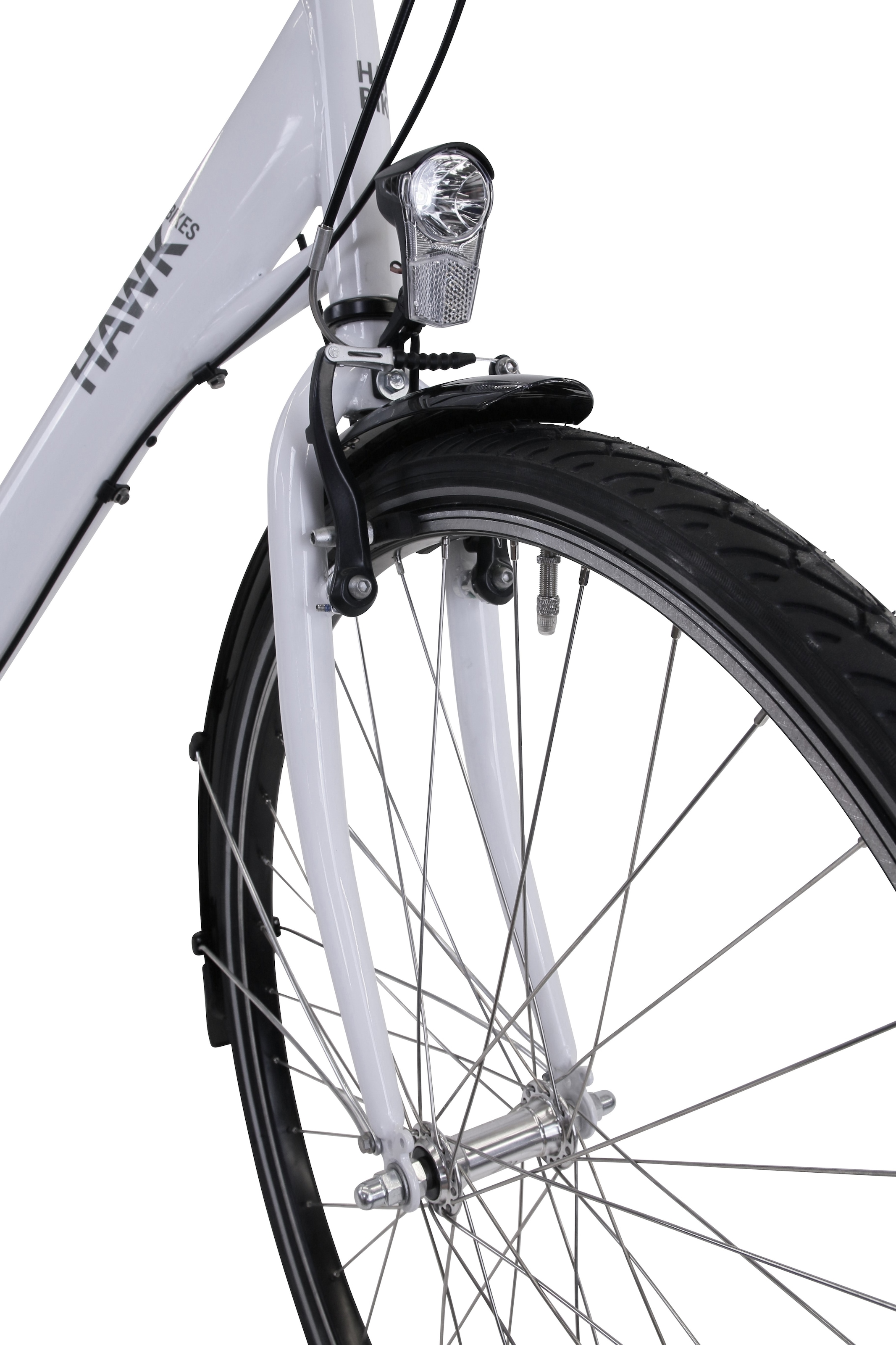 HAWK Bikes Cityrad »City Wave Premium White«, 3 Gang, Shimano, Nexus Schaltwerk, für Damen und Herren