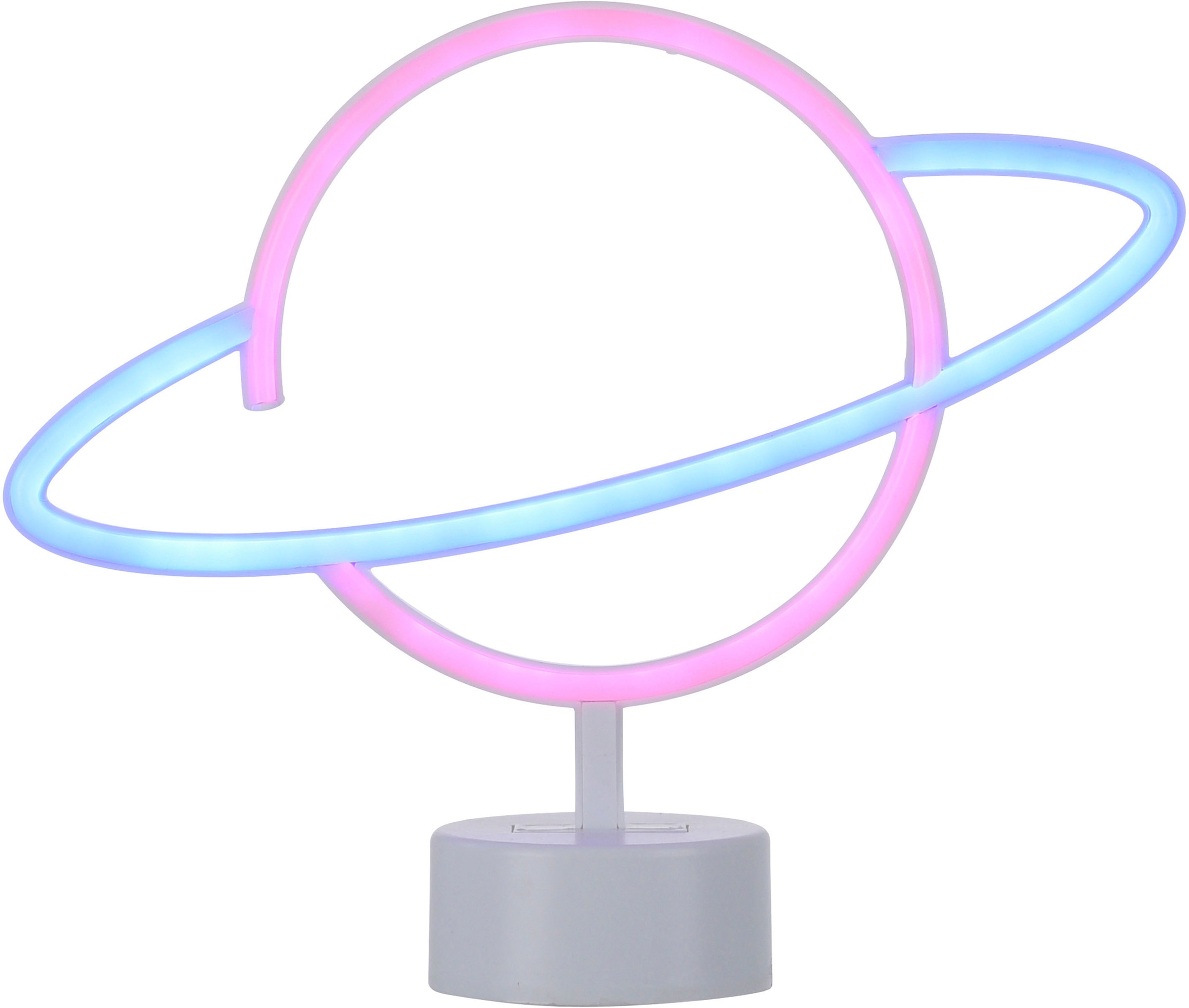 JUST LIGHT LED Wandleuchte »NEON-SATUR«, 1 flammig, Leuchtmittel LED-Board | LED fest integriert