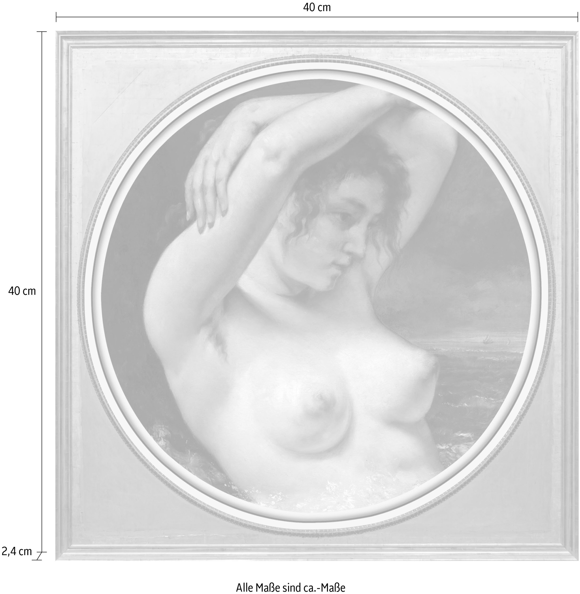 queence Acrylglasbild »Nackte Frau«, Anatomie-Kunst-Frau-Gemälde-Erotische Bilder, Fine Art-Print in Galeriequalität