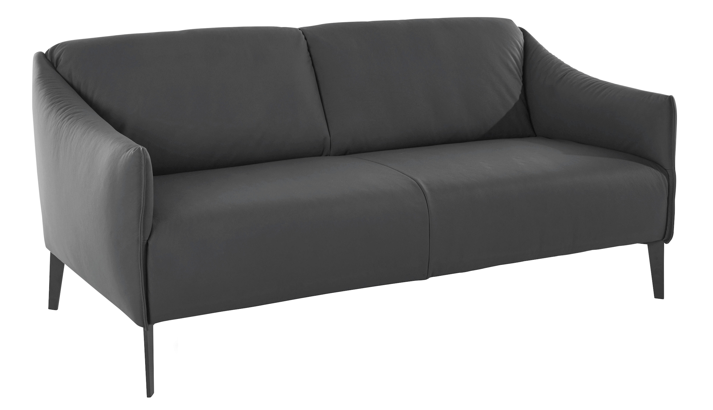 W.SCHILLIG 2,5-Sitzer »sally«, mit Metall-Winkelfüßen in Schwarz pulverbeschichtet, Breite 174 cm