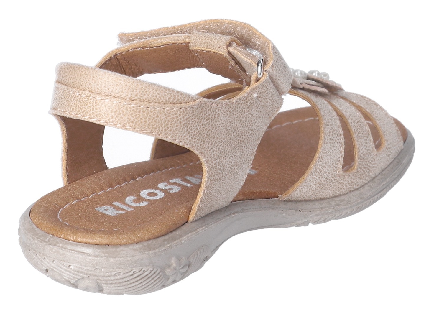 Ricosta Sandalette »Clara WMS: mittel«, Sandale mit Klett, WMS-System, Leder, Größenschablone zum Download