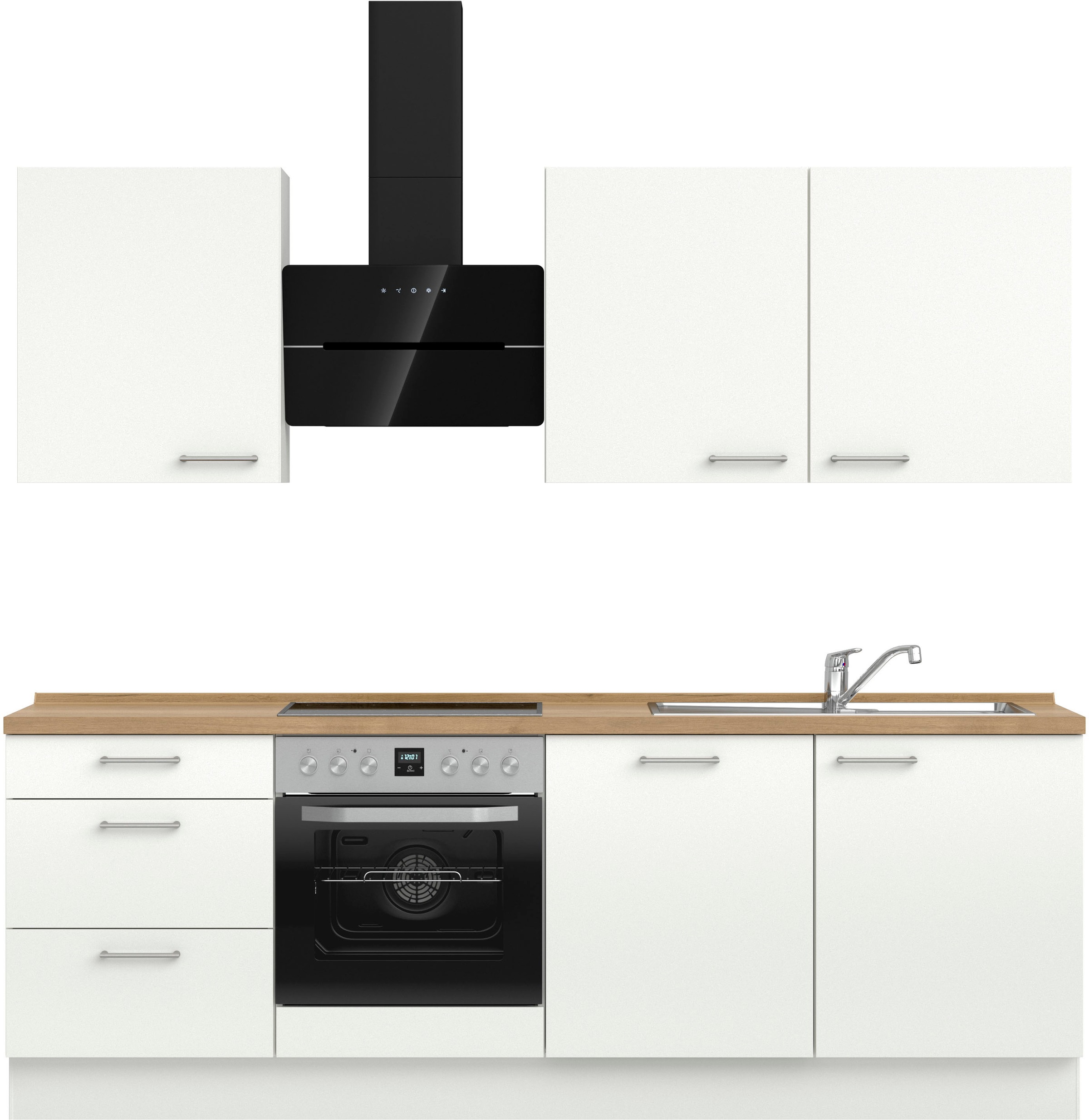 nobilia® Küchenzeile »"Laser II", Ausrichtung wählbar, Breite 240 cm« vormo günstig online kaufen