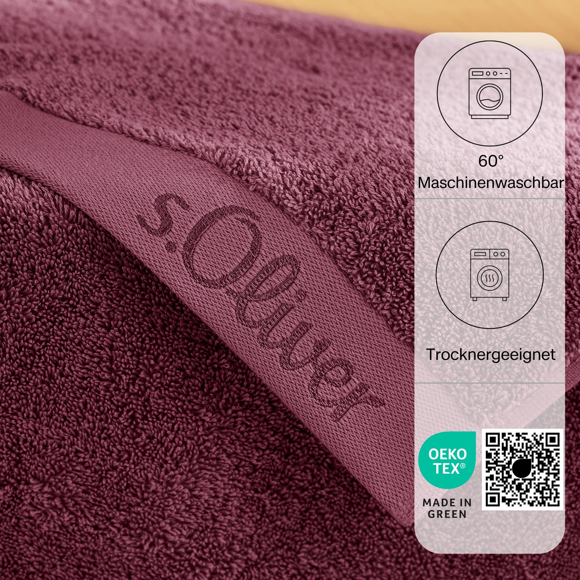 s.Oliver Handtuch Set »s.Oliver, Premium Qualität, 600 gr/m²,«, (Set, 3 St., 1 Gästetuch 30x50 cm-1 Handtuch 50x100 cm-1 Duschtuch 70x140 cm), 1 Gästetuch 30x50 cm, 1 Handtuch 50x100 cm, 1 Duschtuch 70x140 cm