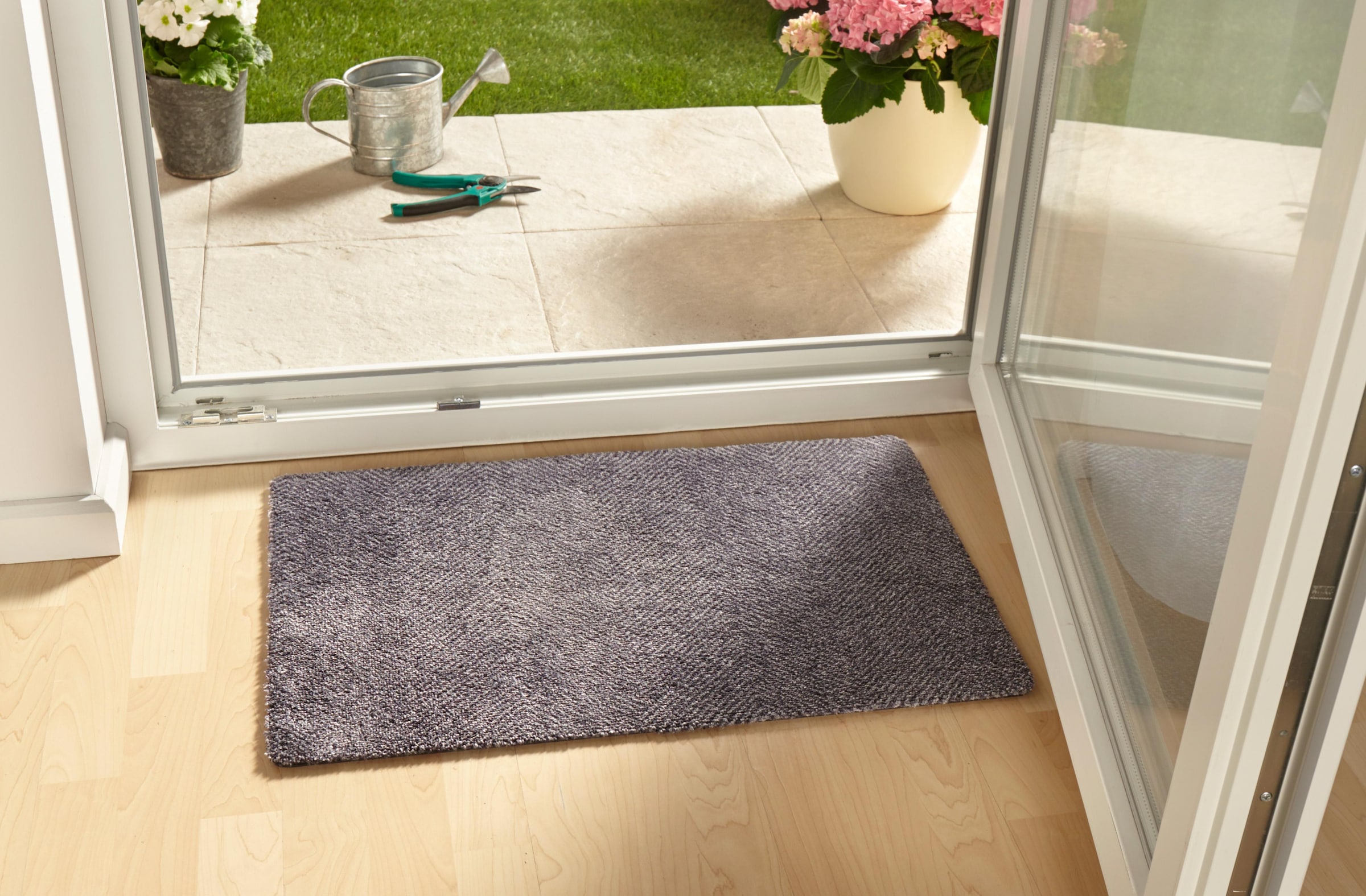 HANSE Home Fußmatte »Clean & Go, Türmatte«, rechteckig, 7 mm Höhe, Waschbar, Schmutzfangmatte, Outdoor, Innen, Rutschfest, Wetterfest