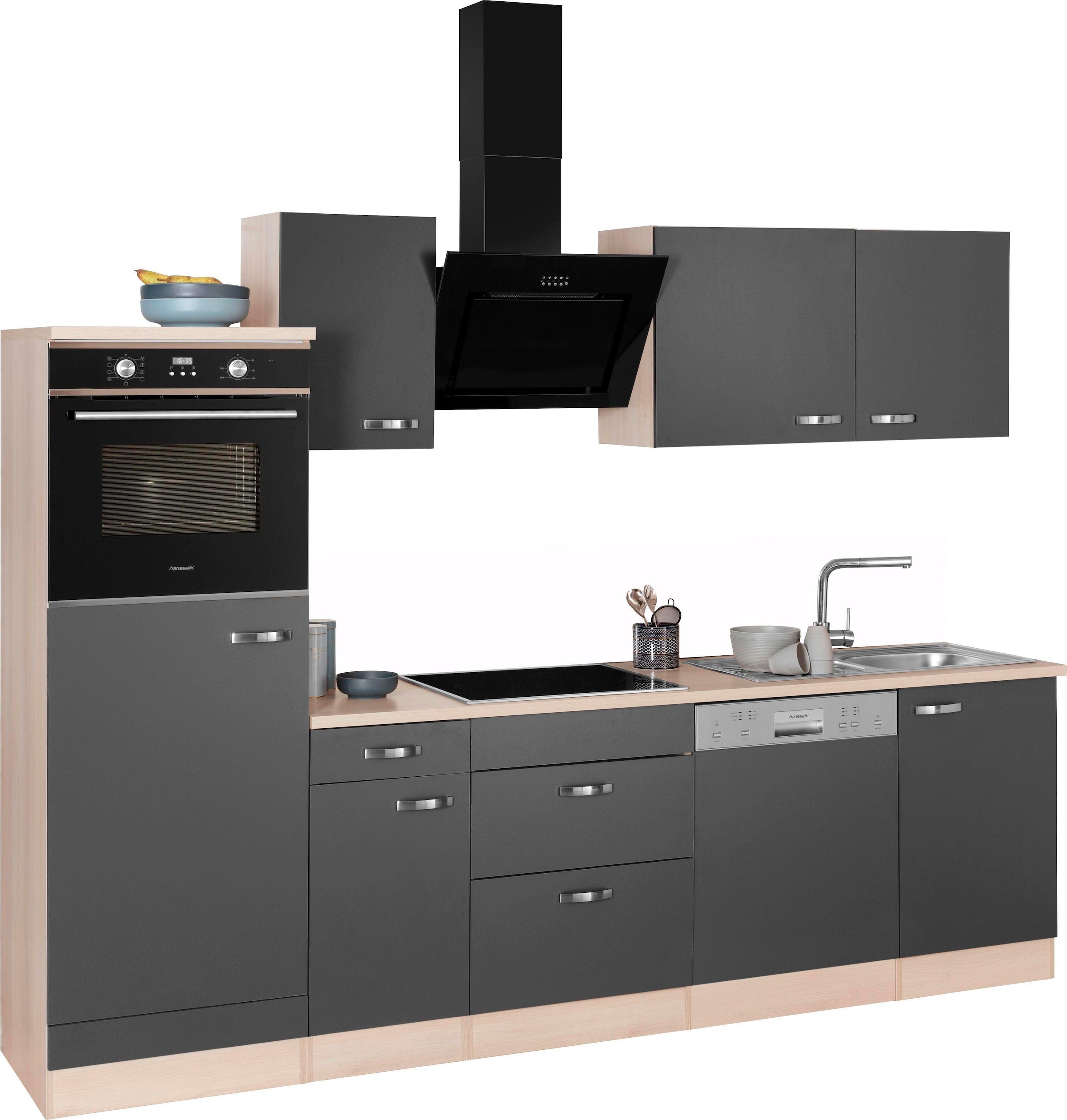 270 »Faro«, mit E-Geräten, kaufen Küchenzeile Hanseatic online cm Breite OPTIFIT