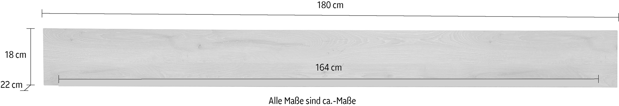 Innostyle Wandboard »FUN PLUS II«, (1 St.), 1 Ablageboden