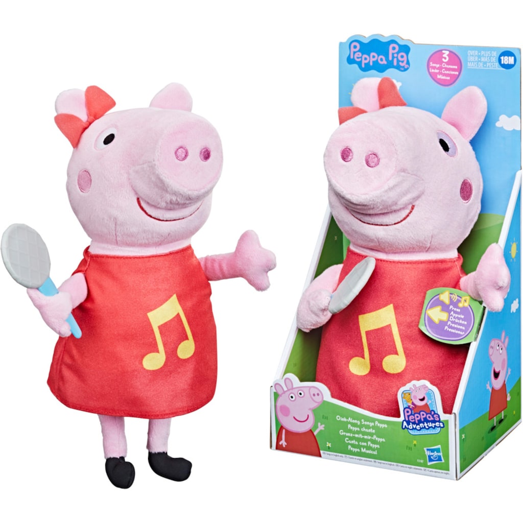 Hasbro Plüschfigur »Peppa Pig, Grunz-mit-mir-Peppa«