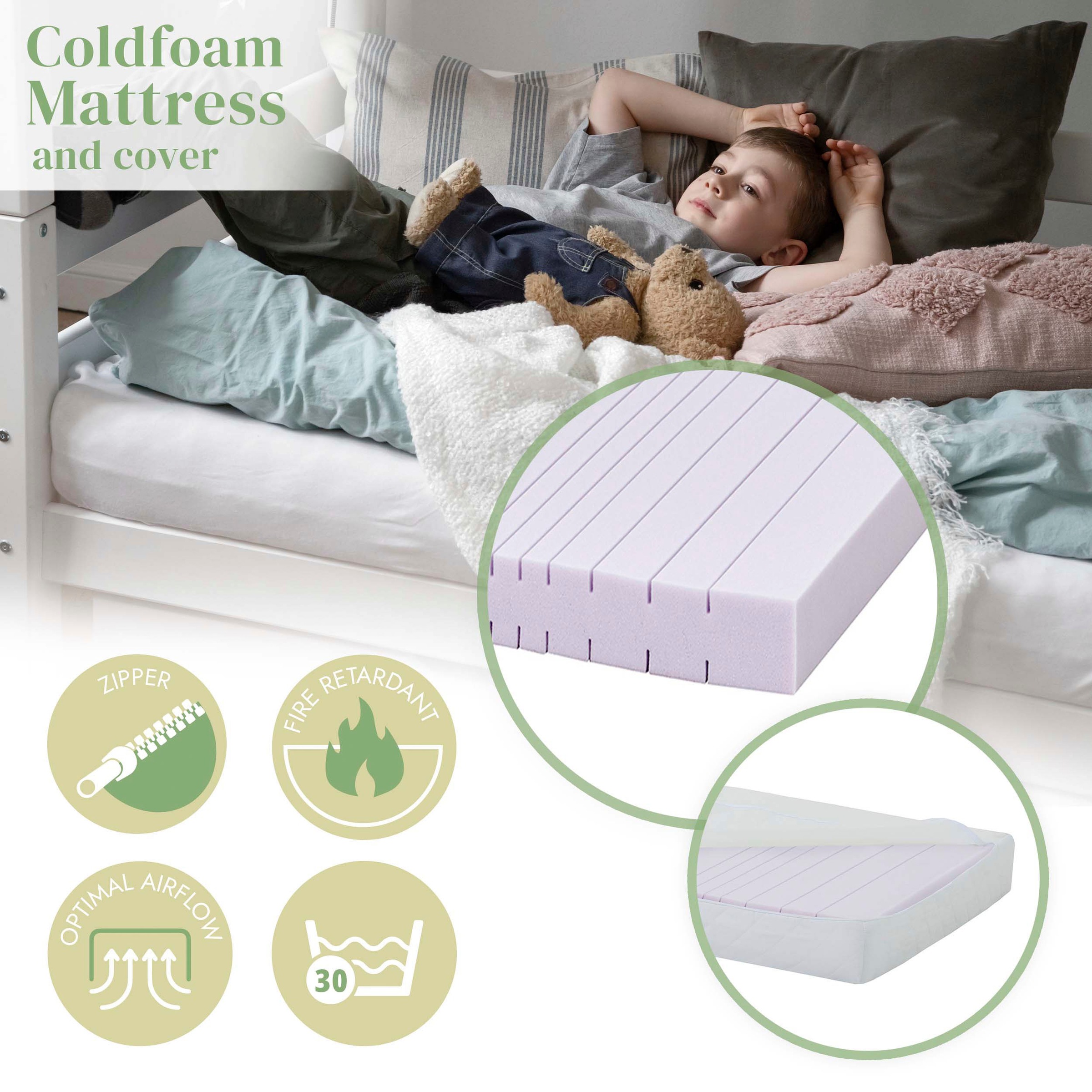 5. Bild von Hoppekids Einzelbett »ECO Comfort«, (Set)