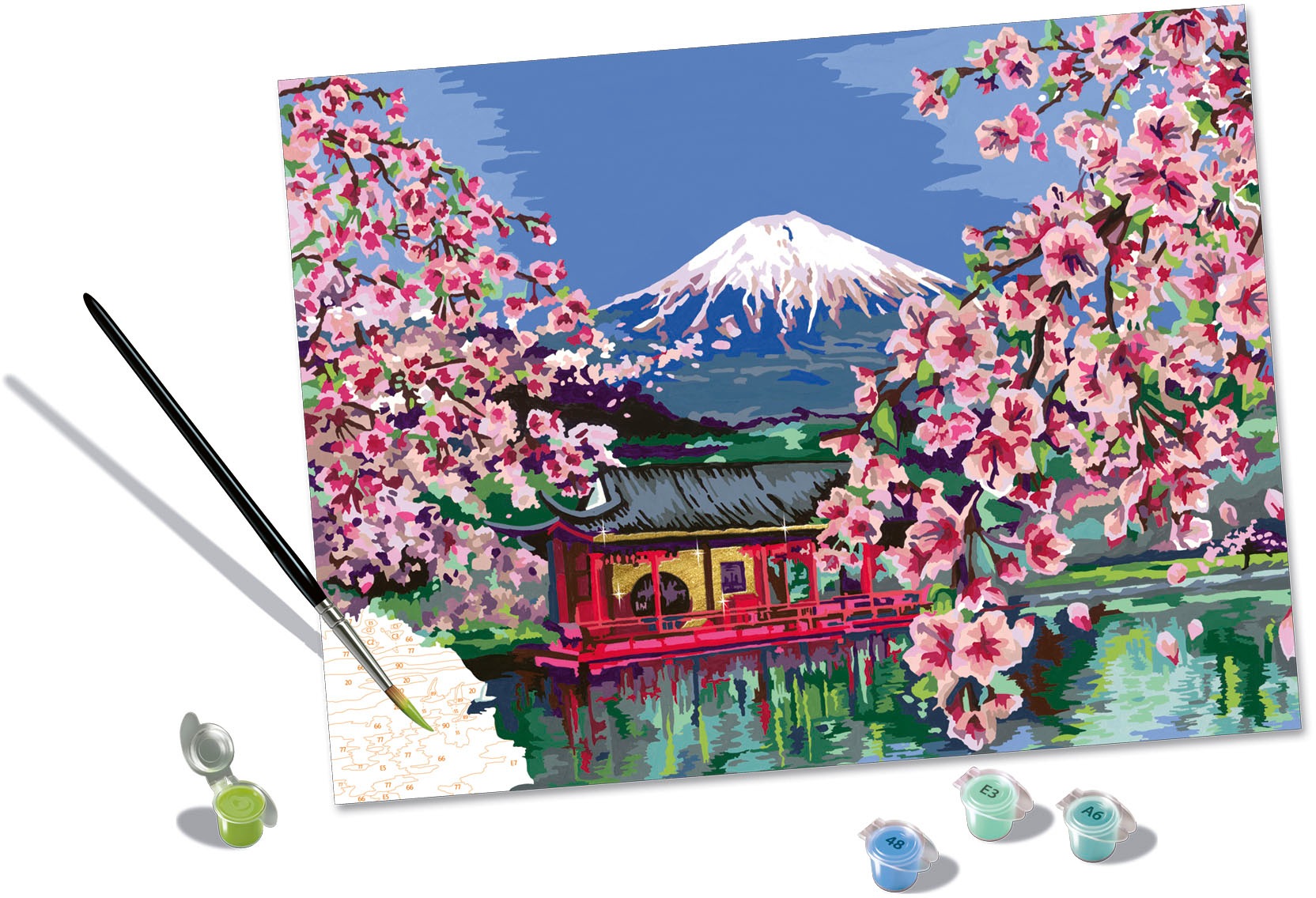 Ravensburger Malen nach Zahlen »CreArt, Japanese Cherry Blossom« Made in Europe