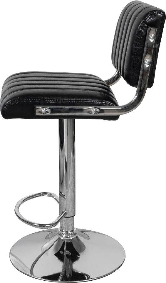 Kayoom Hochstuhl »Barstuhl Midnight 725 2er-Set,in Leder-Optik Barhocker«, (Set), 2 St., pflegeleicht, höhenverstellbar, komfortabel, drehbar