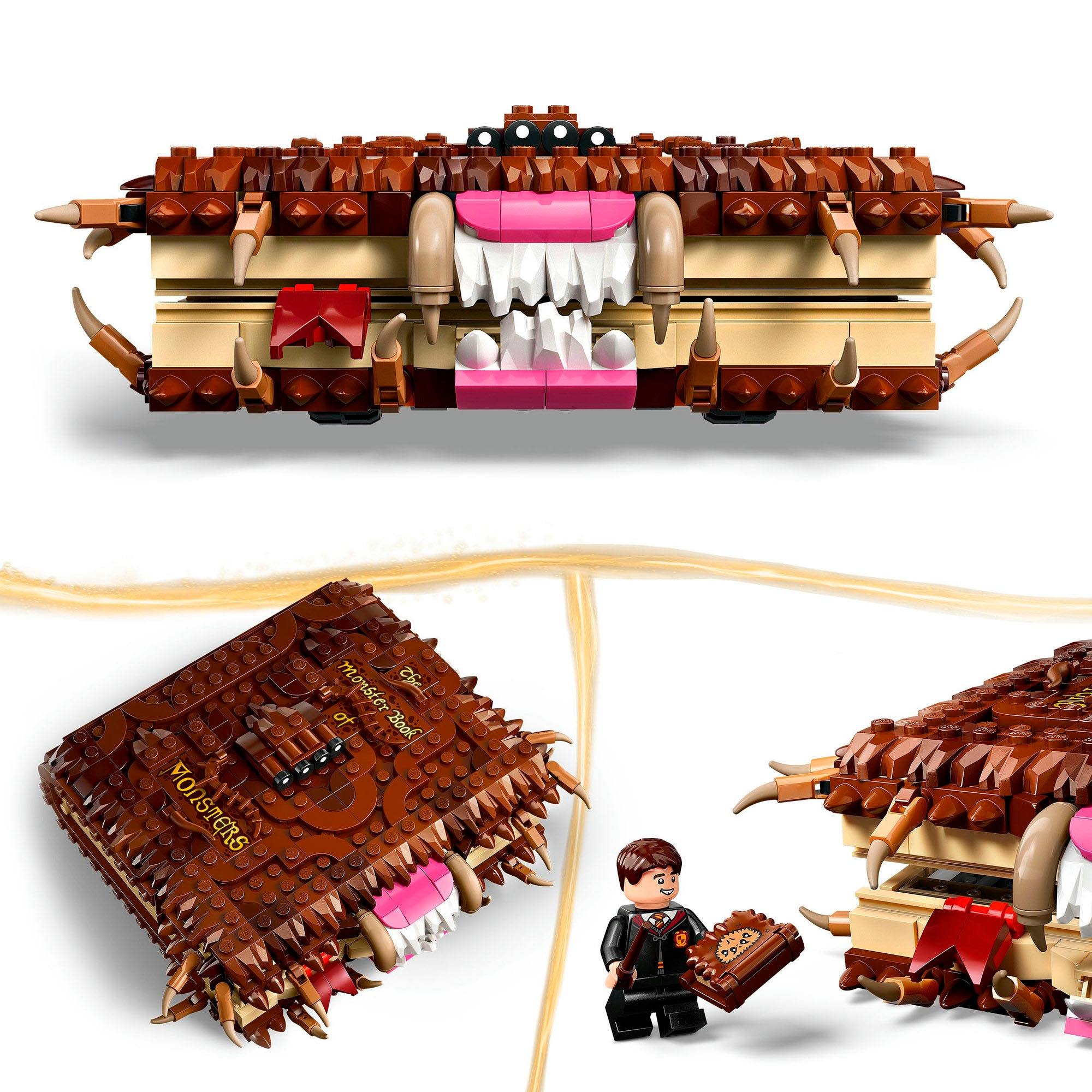 LEGO® Konstruktionsspielsteine »Beißendes Monsterbuch der Monster (76449), LEGO Harry Potter™«, (518 St.), Made in Europe