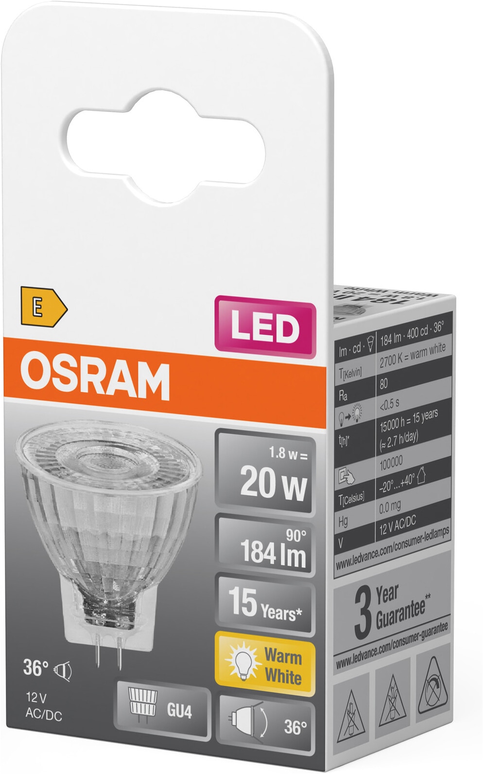 Osram LED-Leuchtmittel »LED STAR  MR11« G4 1 Stk. Warmweiß