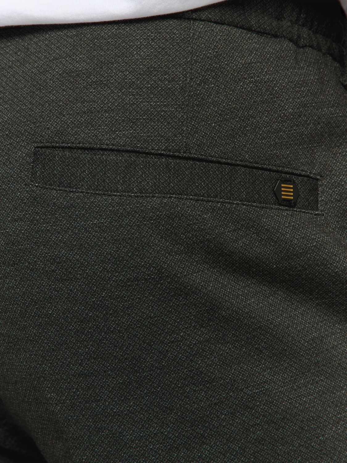 NO EXCESS Chinohose, in melierter Optik, mit Kordelzug