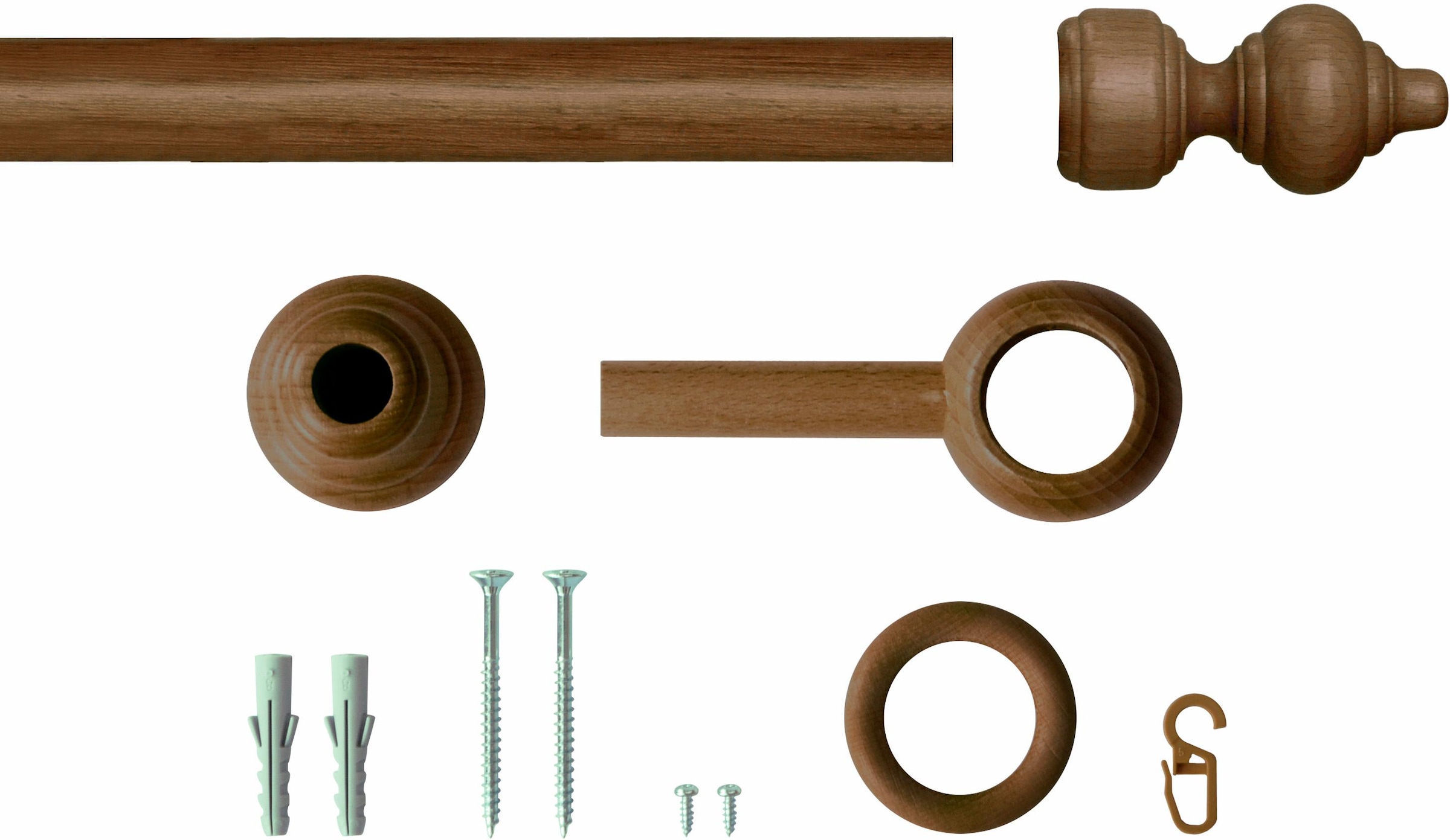 Good Life Gardinenstange »Trend« Ø 28 mm 1 läufig-läufig Fixmaß günstig online kaufen