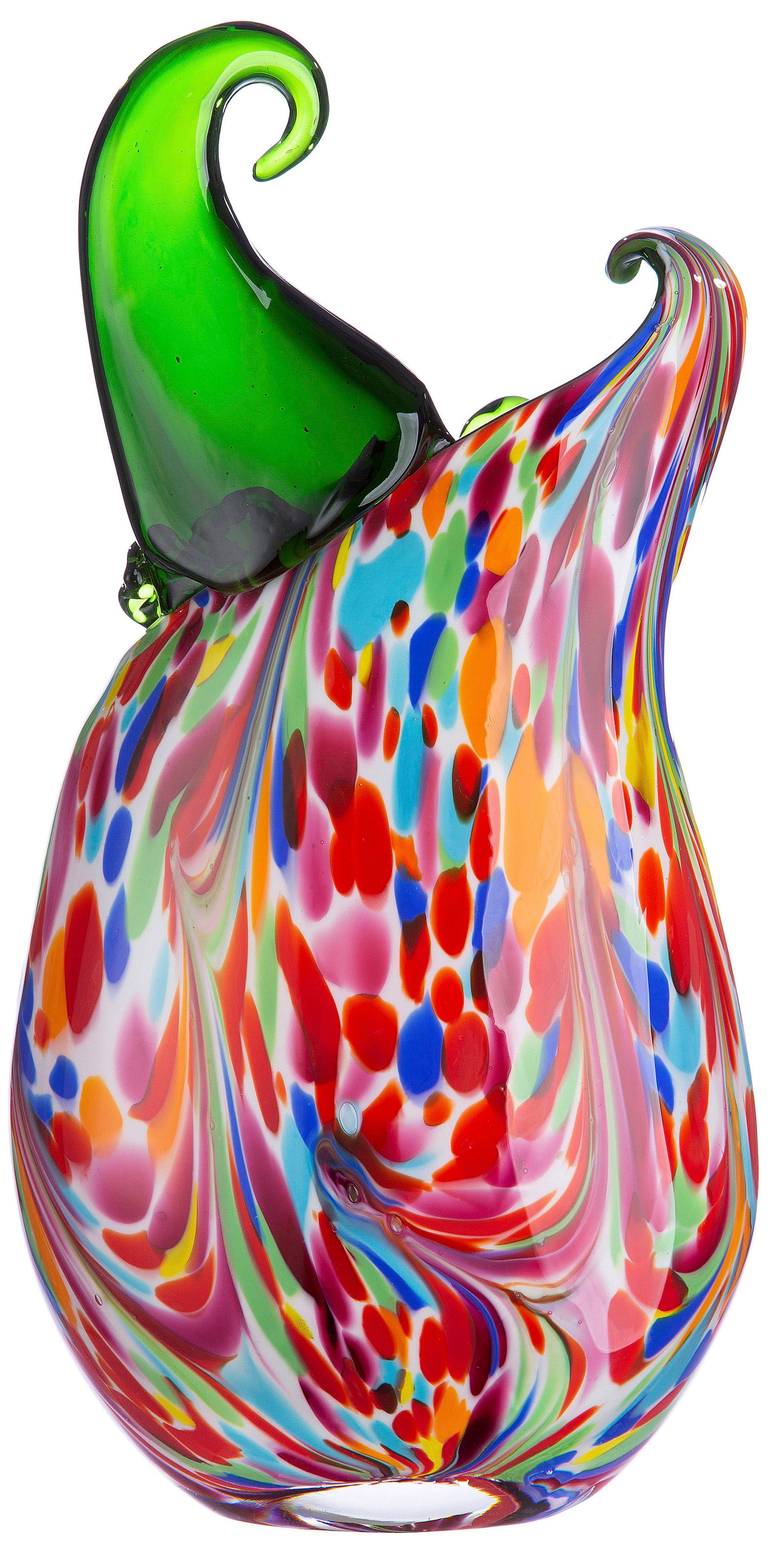 Casablanca by Gilde Tischvase »Venito, Dekovase«, (1 St.), Vase aus durchgefärbtem Glas, Höhe ca. 35 cm