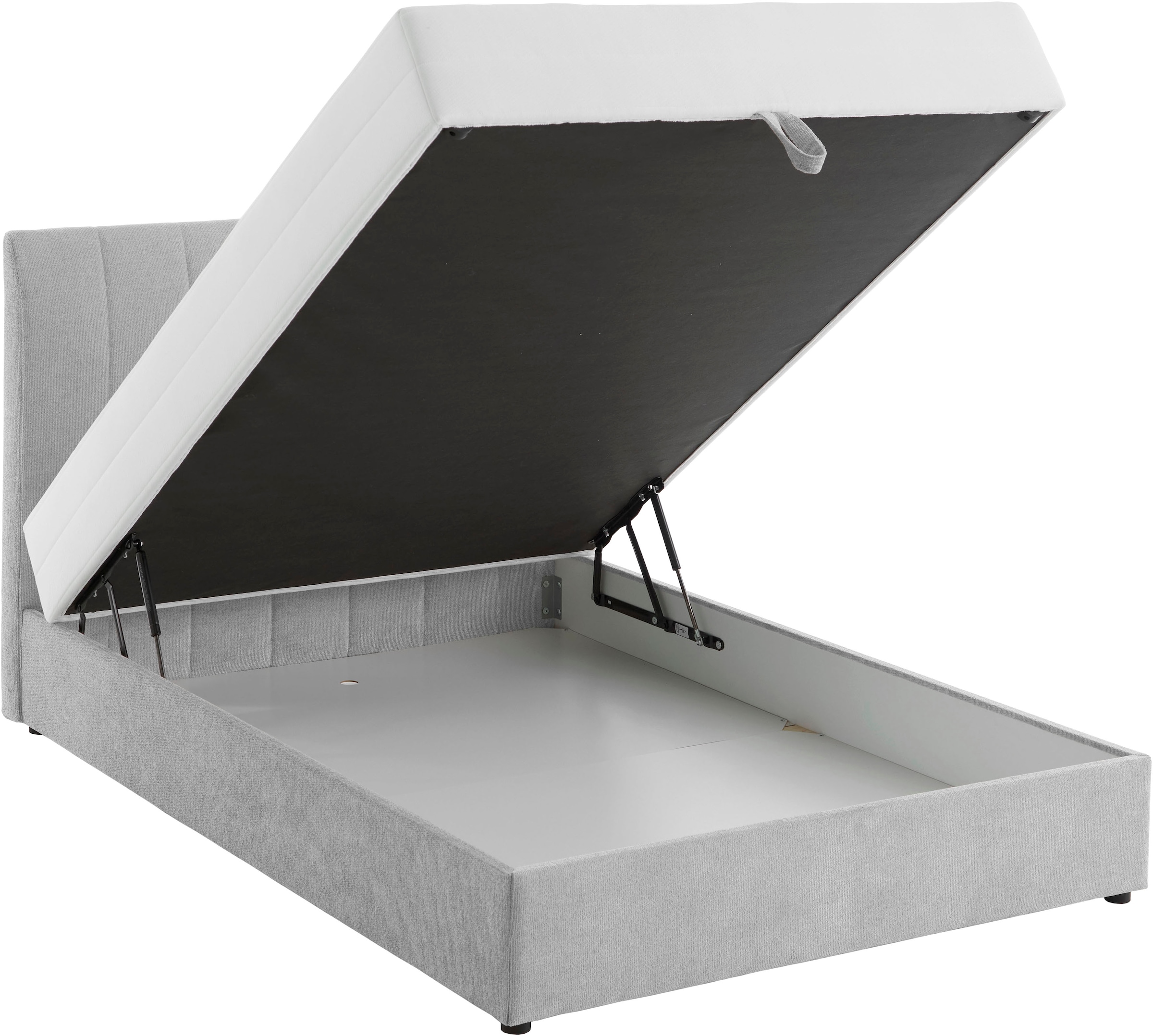ATLANTIC home collection Boxbett »ALISIA« mit Taschenfederkern, Bettkasten und Kissenrolle im Originalbezug