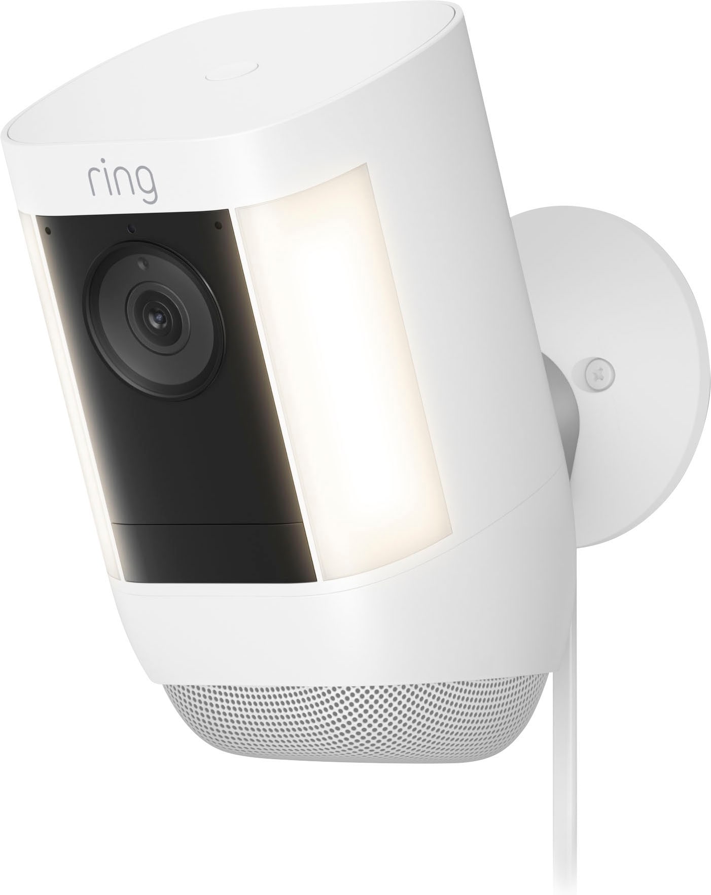 Ring Überwachungskamera »Spotlight Kamera Pro Netzstecker Weiß«, Außenberei günstig online kaufen