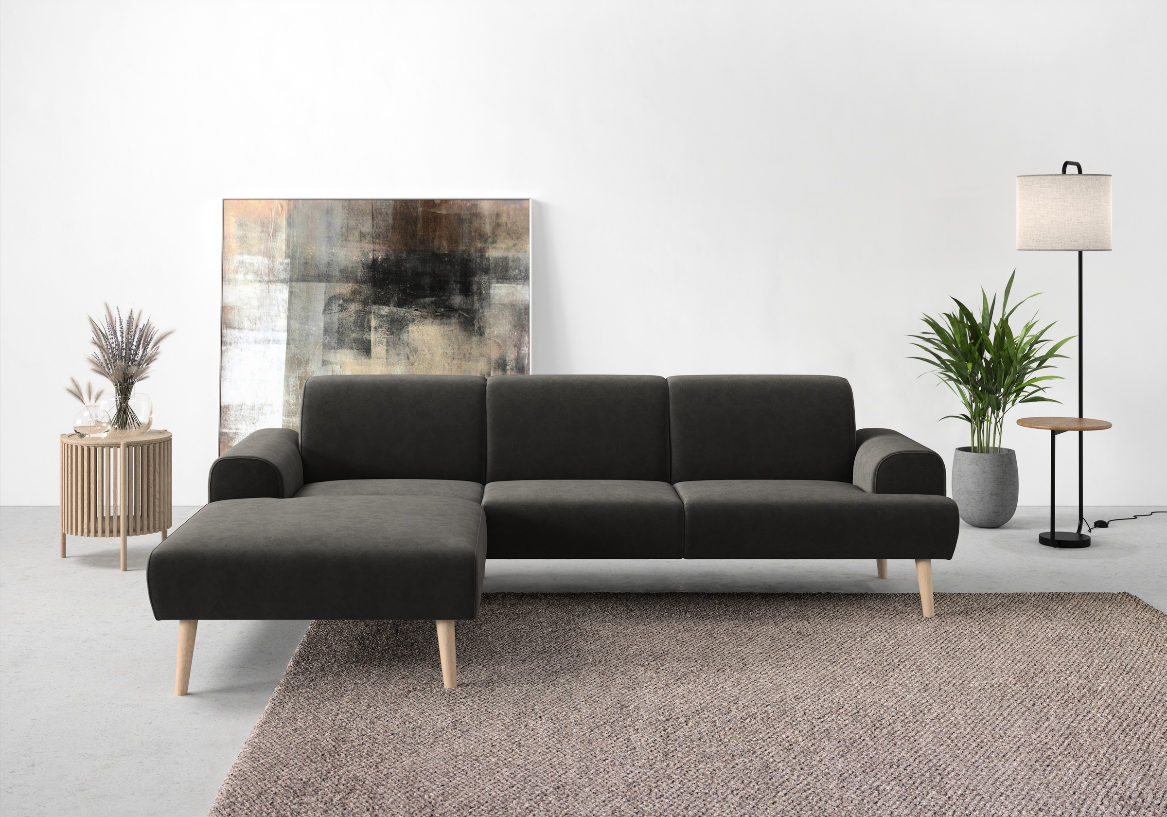 Home affaire Ecksofa »Swift Scandic Design, Federkern für hohen Sitzkomfort günstig online kaufen