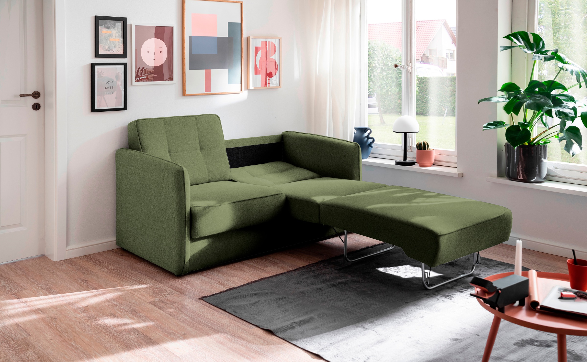 Home affaire Schlafsofa »Milano« zwei einzeln ausziehbare Liegefunktionen günstig online kaufen