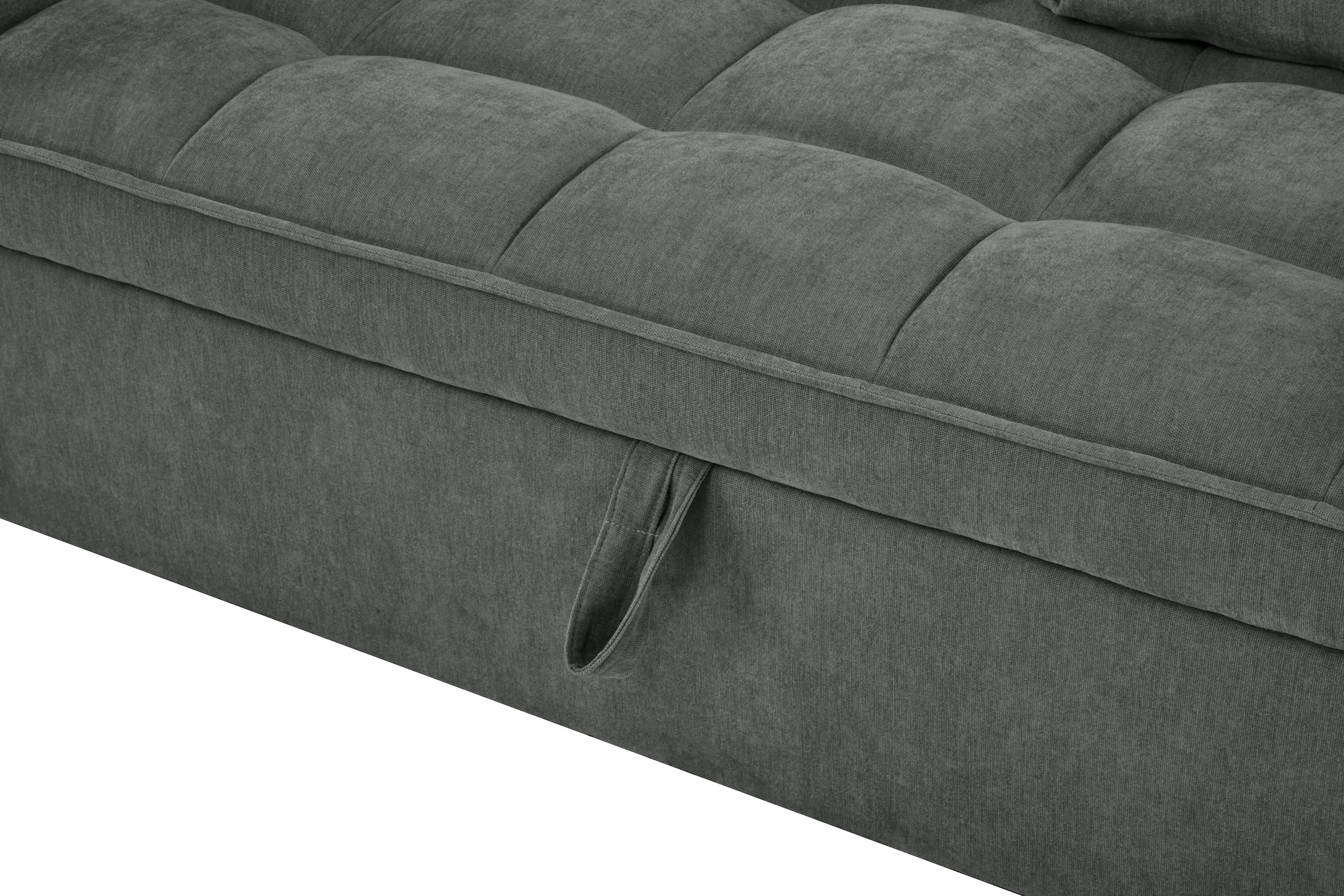 OTTO home Schlafsofa »STEFFO, 159 cm, 2-Sitzer, mit verstellbarer Rückenlehne« Klappmechanismus, Feinstruktur-Bezug, natürliche Farben