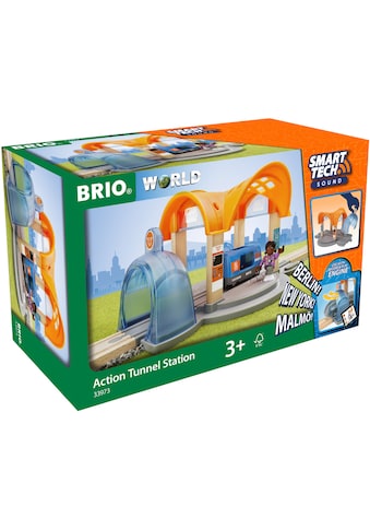 Spielzeugeisenbahn-Tunnel »BRIO® WORLD, Smart Tech Sound Bahnhof u. Action Tunnel«