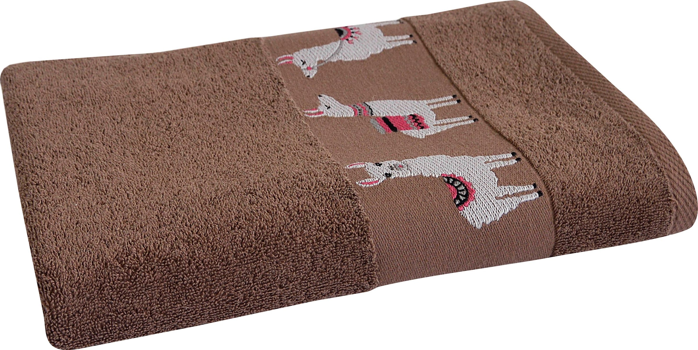 Dyckhoff Duschtuch »Lama« mit trendiger Lamabordüre