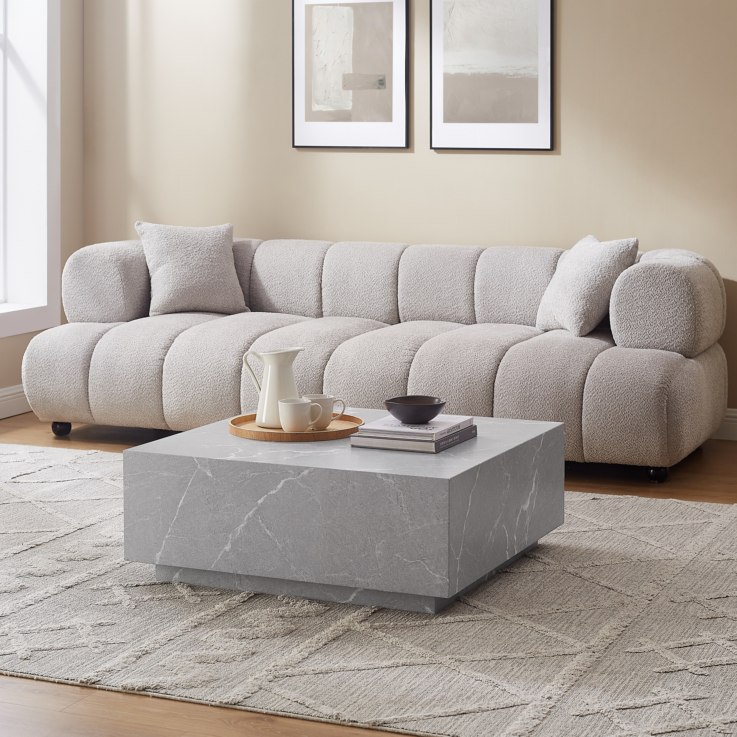 SalesFever Couchtisch »Almería Beistelltisch in Schwebe-Optik«, quadratisch günstig online kaufen