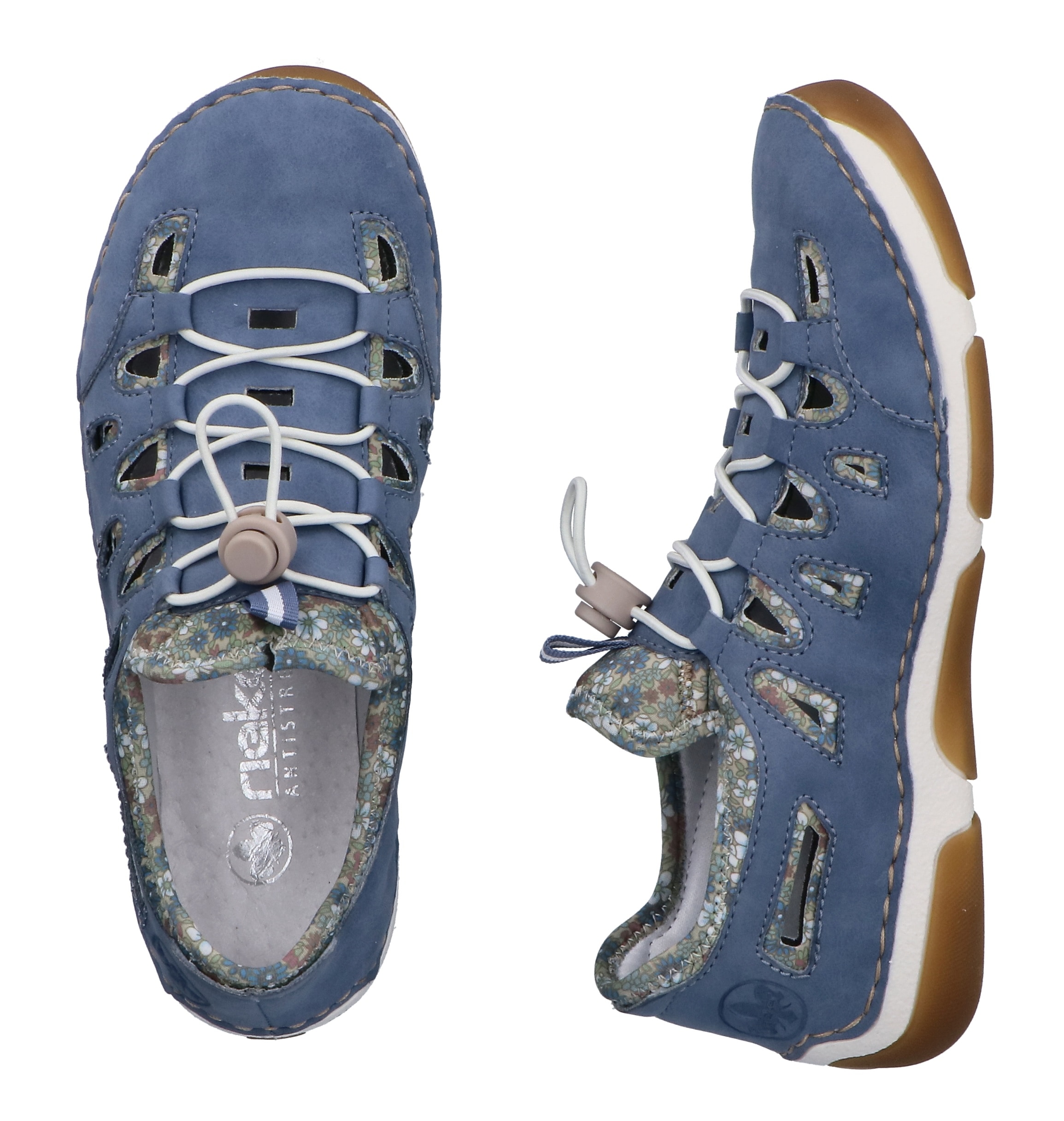 Rieker Slip-On Sneaker  Barfußschuh, Halbschuh, Slipper mit Schnellverschluss