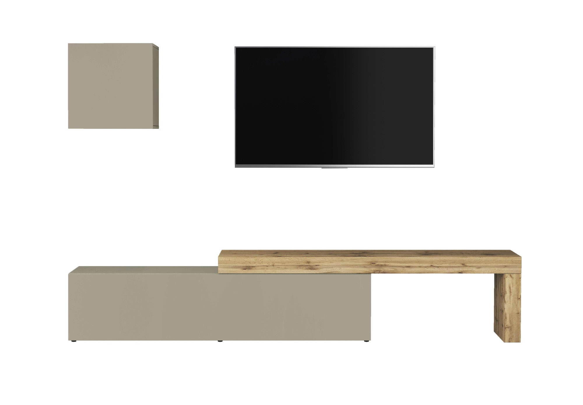 INOSIGN TV-Wand »Chronos TV-Set, Wohnwand – Elemente frei platzierbar, Made in Italy« Set, 2-er set, 2 Stk. tlg.