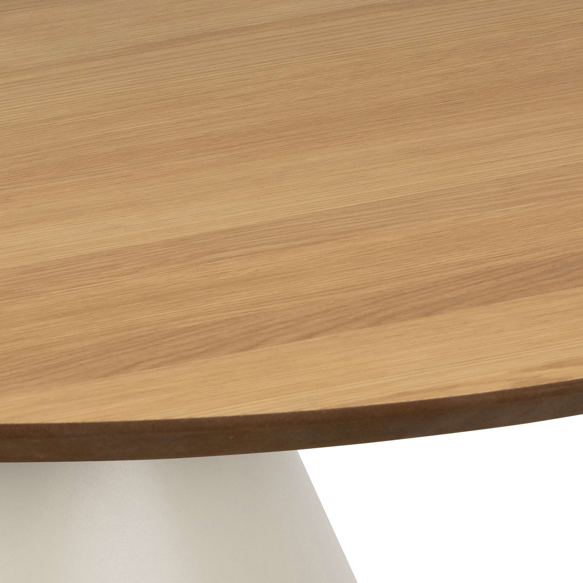 ACTONA GROUP Couchtisch »Soli«, Rund Couchtisch, Tischplatte matt Eiche, Säule Gestell grau, Ø65x43cm
