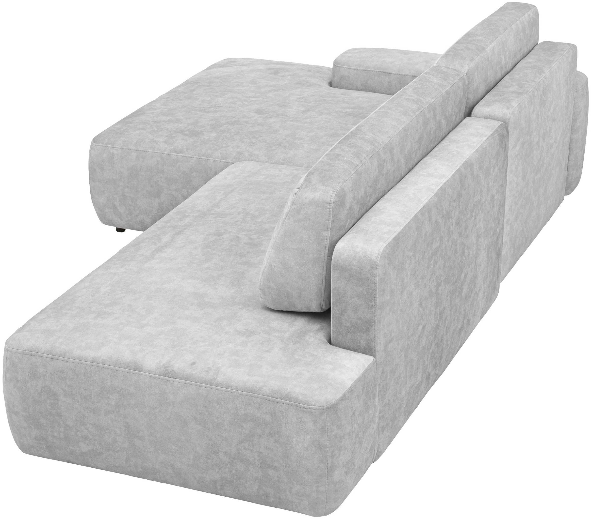INOSIGN Ecksofa »TORGE, Schlafsofa Cord, Samtvelours u. Strukur fein, Couch in L-Form«, Schlaffunktion und Bettkasten, Liegefläche: 210x125 cm, neues Design