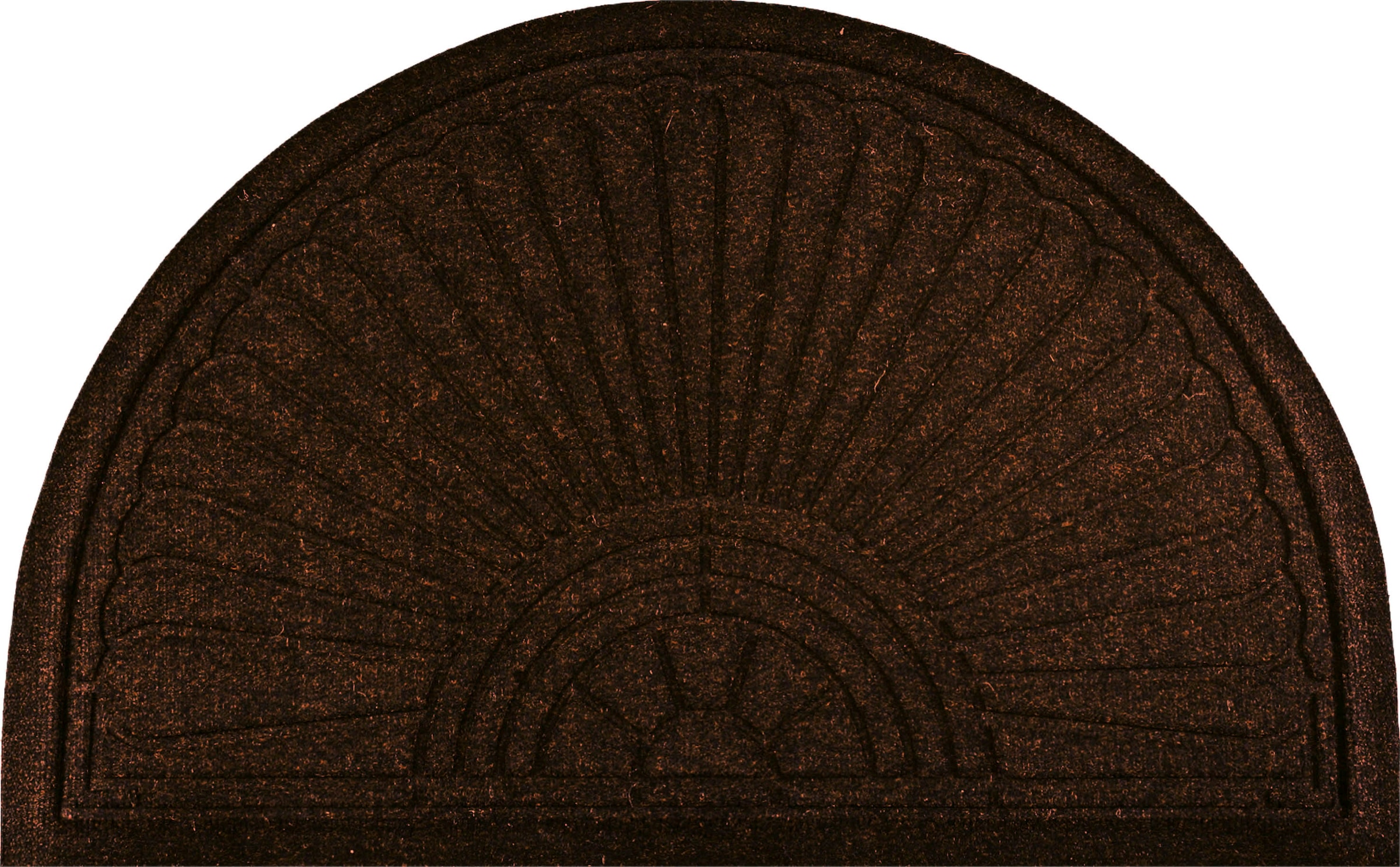wash+dry by Kleen-Tex Fußmatte »DUNE Halfmoon dark brown«, halbrund, 8 mm Höhe, Schmutzfangmatte, rutschhemmend, In- und Outdoor geeignet, waschbar
