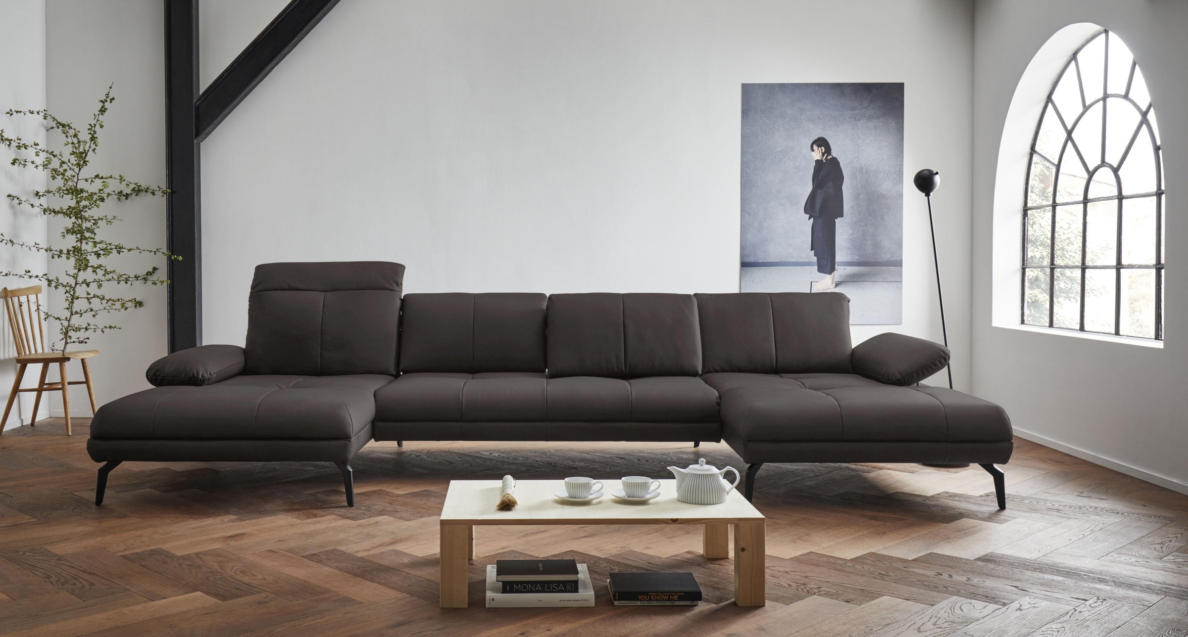 andas Wohnlandschaft »Stenlille Multifunktions-Sofa, U-Form«, incl. Sitztie günstig online kaufen