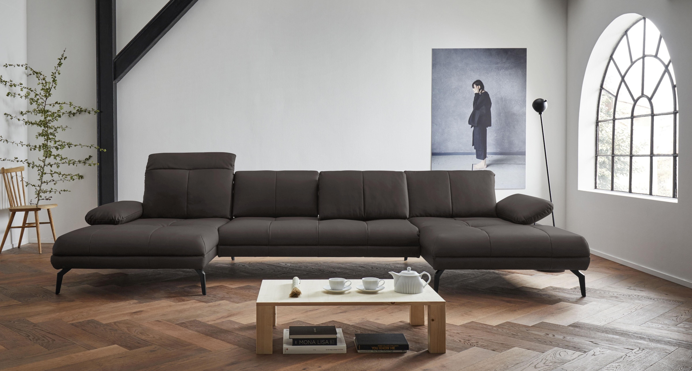Home affaire Wohnlandschaft »Stenlille Multifunktions-Sofa, U-Form« incl. S günstig online kaufen