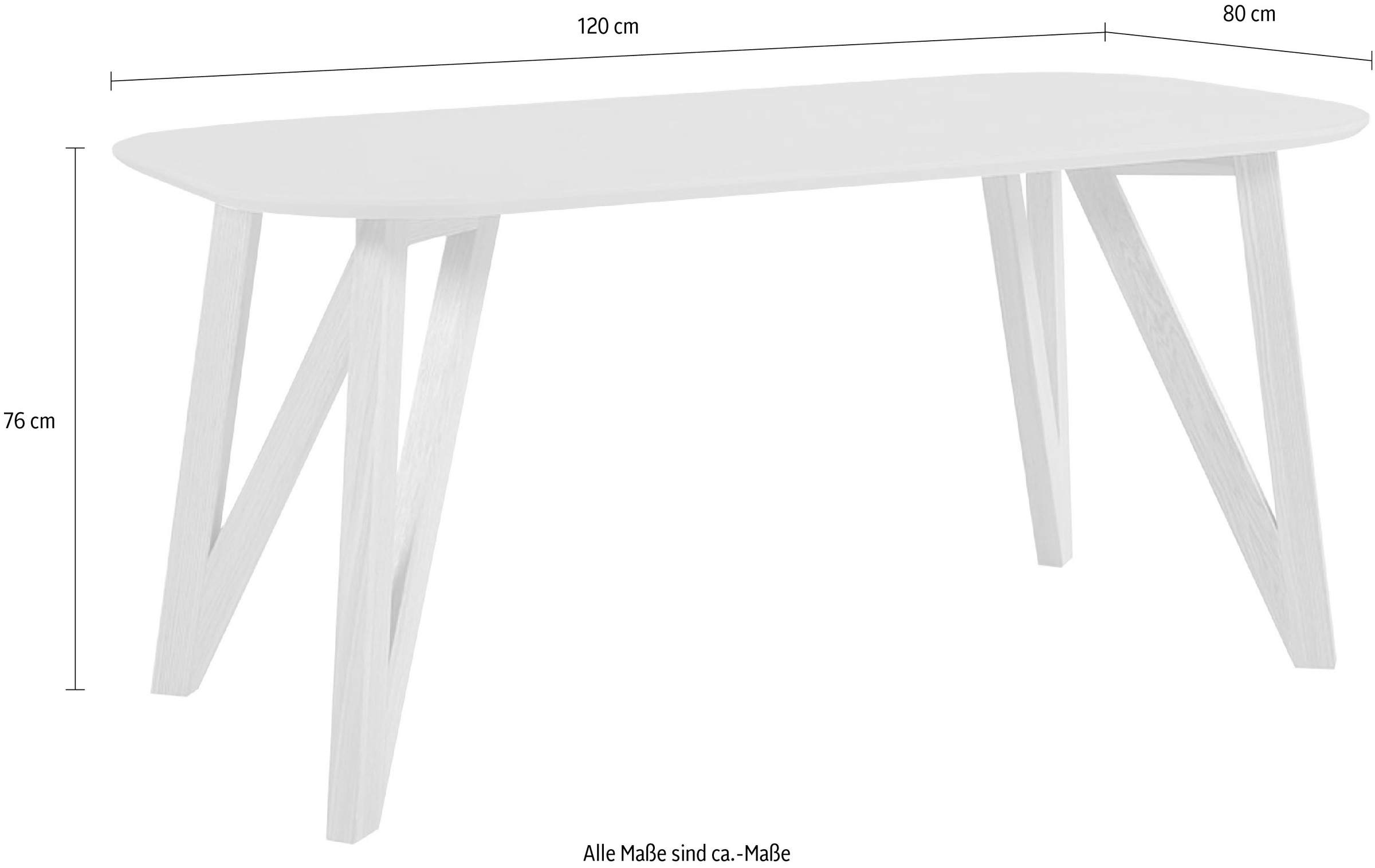 9. Bild von SalesFever Esstisch, Haarnadelbeine aus massiver Eiche