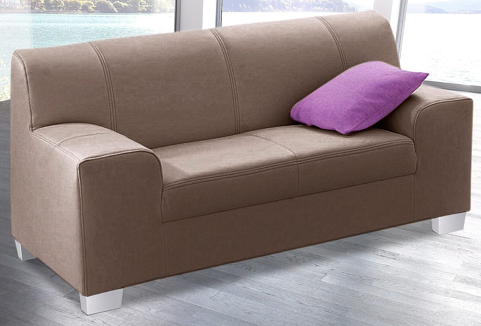 DOMO collection 2-Sitzer »Amando zeitlos und modern, komfortabel,«, in vielen Bezugsvarianten, auch in Leder