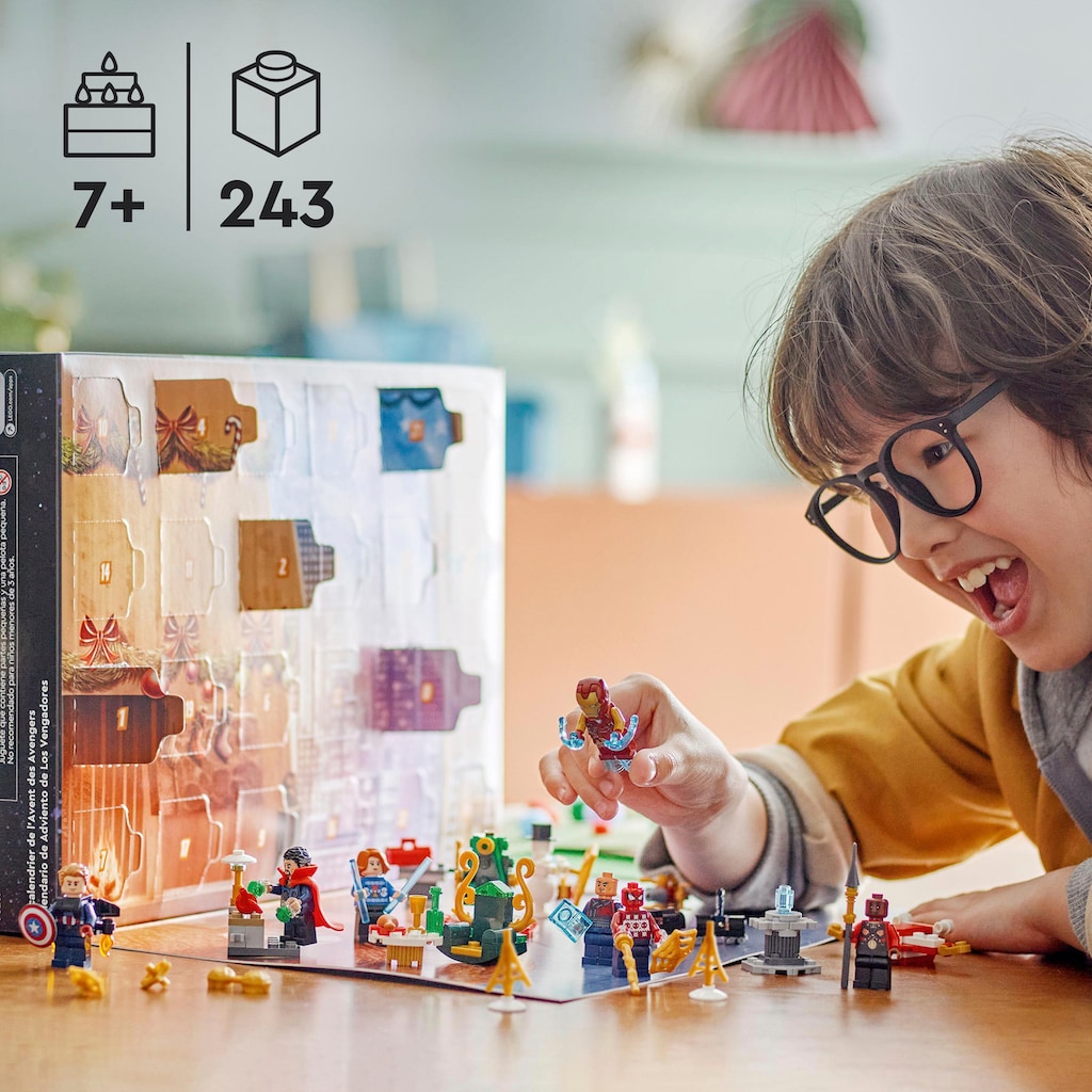 LEGO® Spielzeug-Adventskalender »Spielbausteine, Avengers Adventskalender (76267), LEGO®«, ab 7 Jahren, Made in Europe