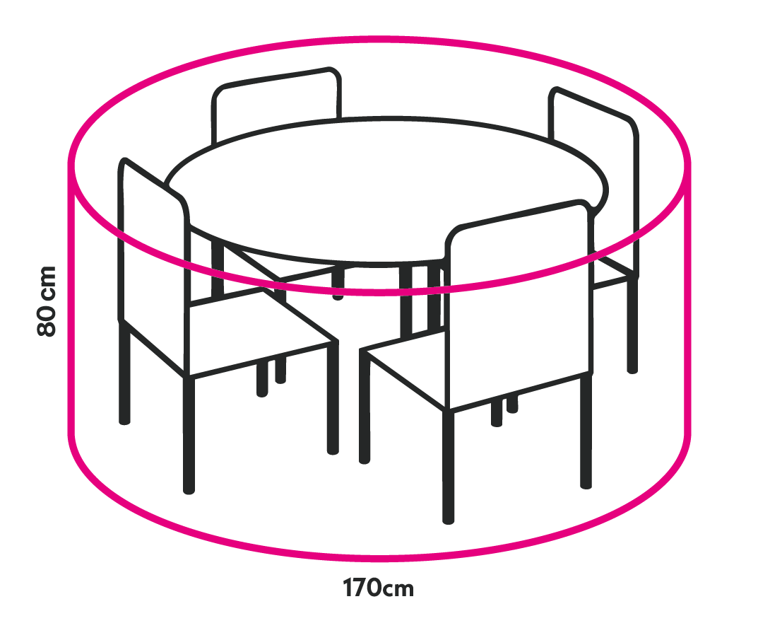 winza outdoor covers Gartenmöbel-Schutzhülle »Premium« mit Klettverschluß, für Gartenset rund bis 120 cm